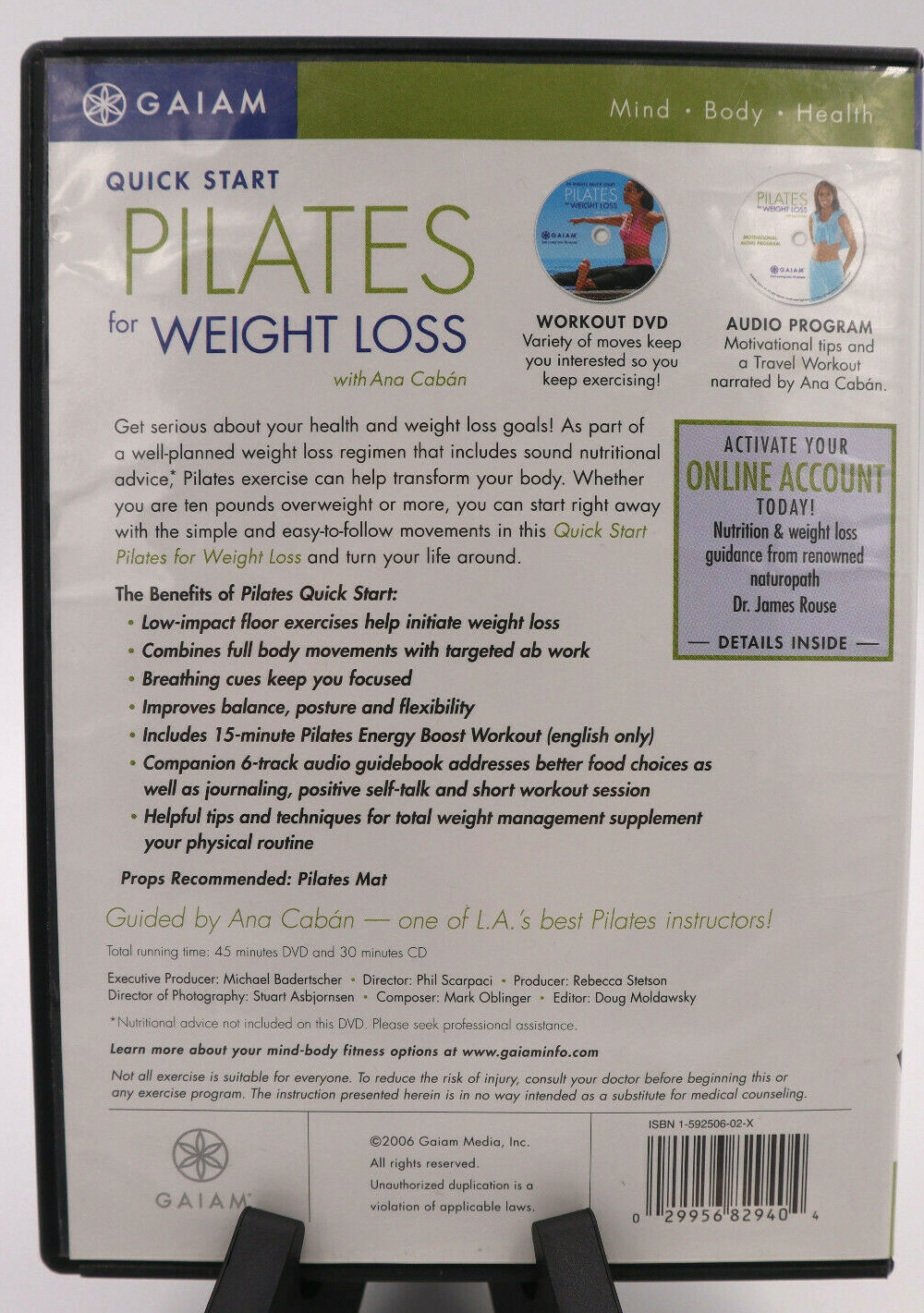 Quick Start Pilates for Weight Loss DVD/CD 2-Disc