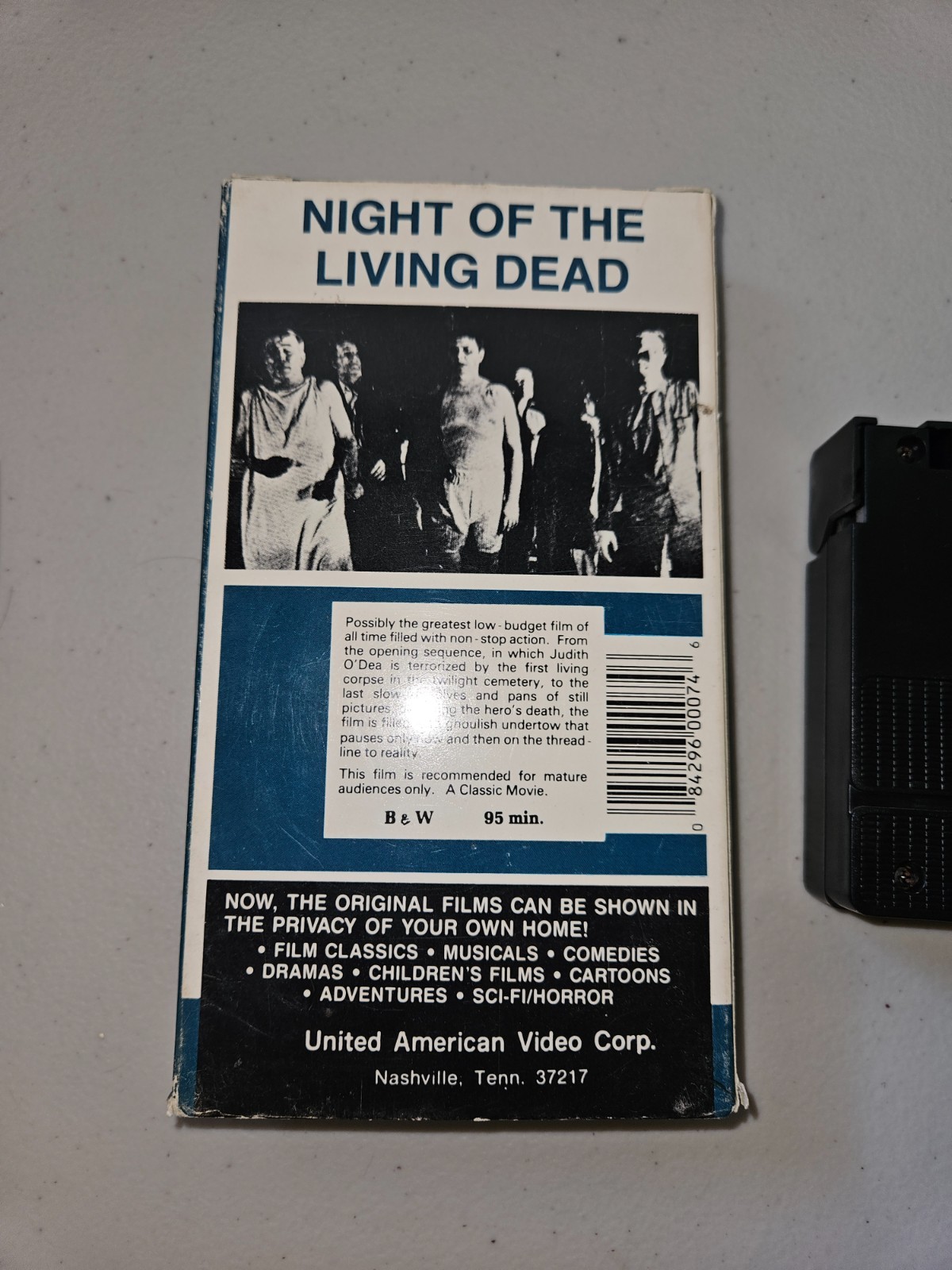 Vintage Night of the Living Dead B&W VHS – 1987