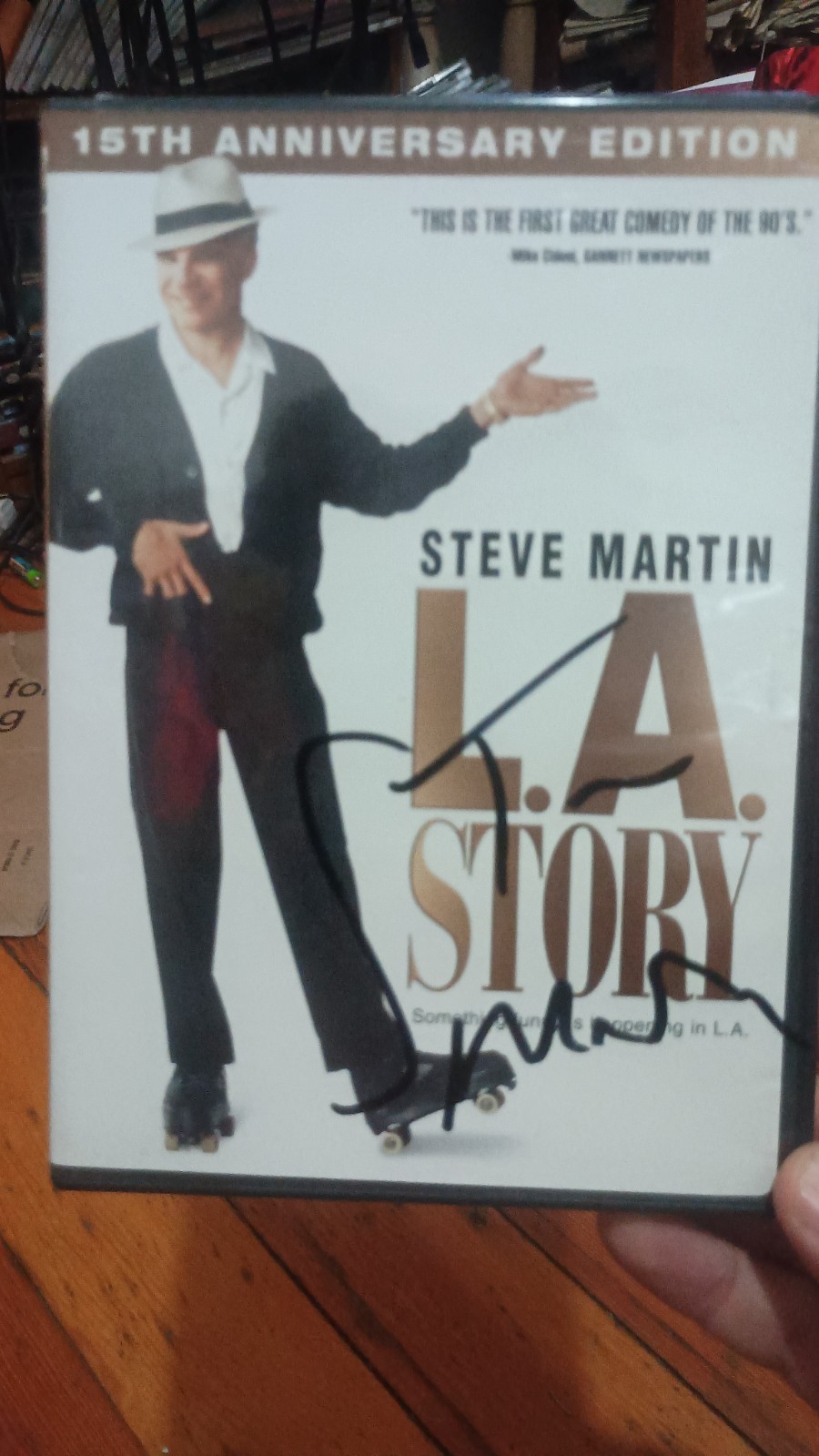 SIGNED STEVE MARTIN DVD (L.A. STORY, 1990)!!