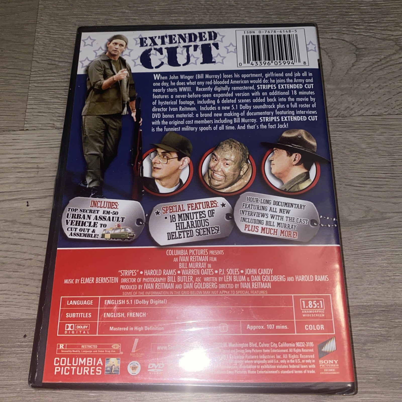 NEW Stripes DVD Expanded Version Bill Murray Comedy