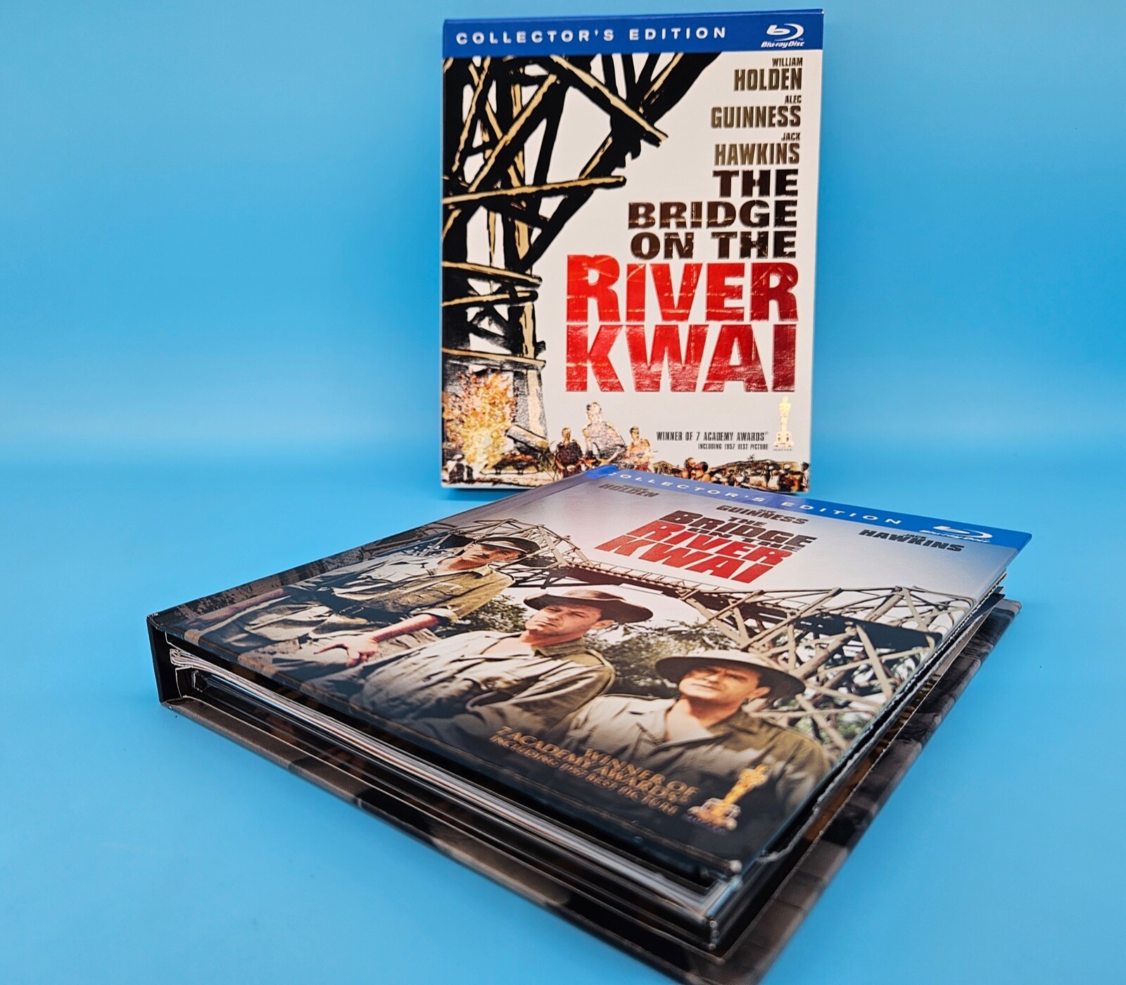 LOT OF 3 Blu-Ray Movies Battle War Military River Kwai, Ran, Battle of the Bulge