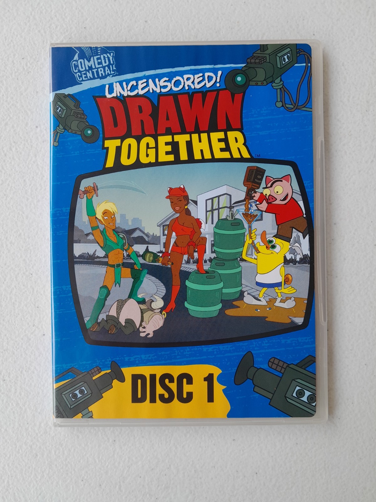 “Drawn Together” Comedy Central: Season One Uncensored (DVD, 2004) Adam Carolla