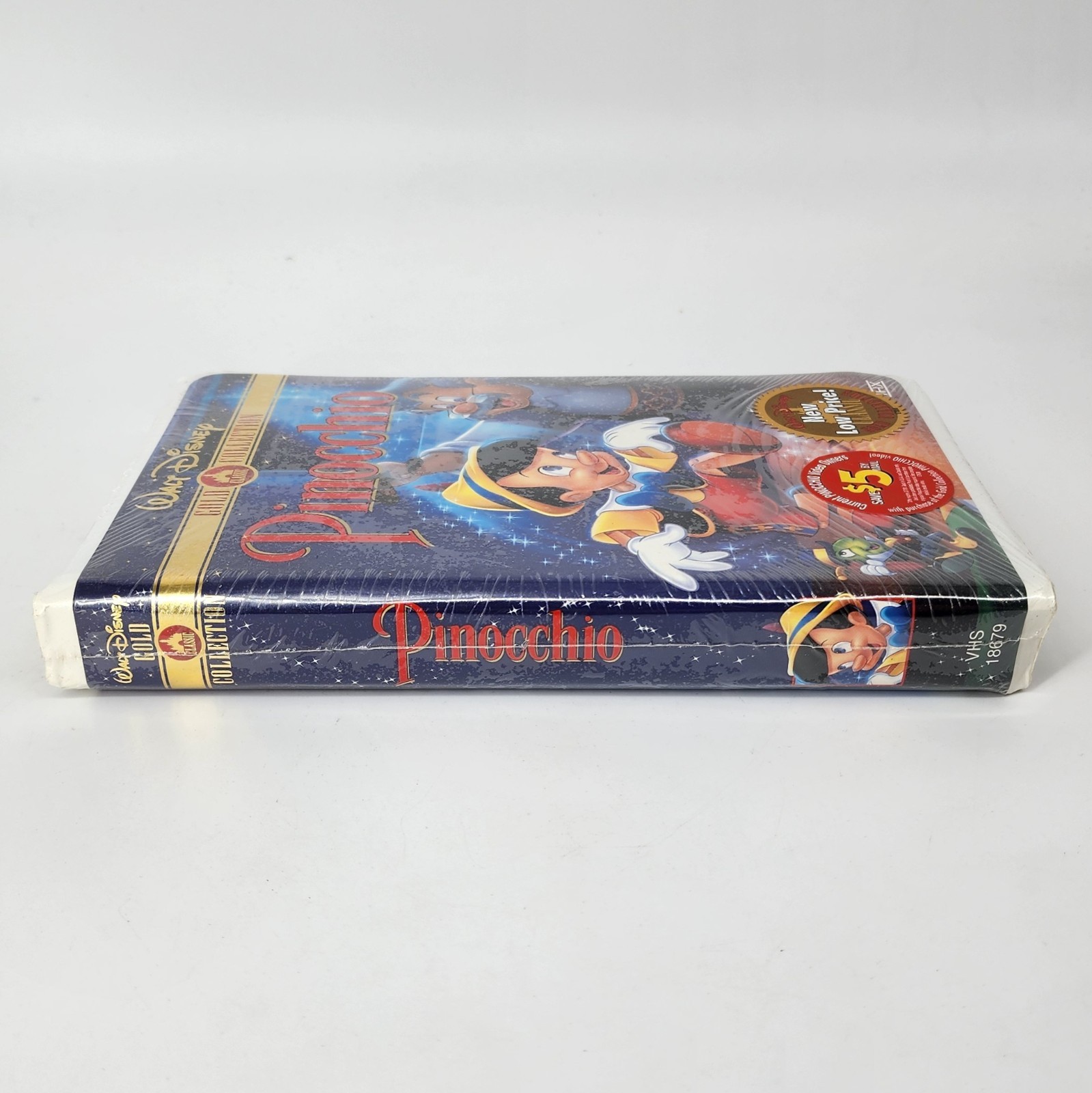 Pinocchio (VHS, 1999, Clam Shell Gold Collection) – BRAND NEW & FACTORY SEALED!