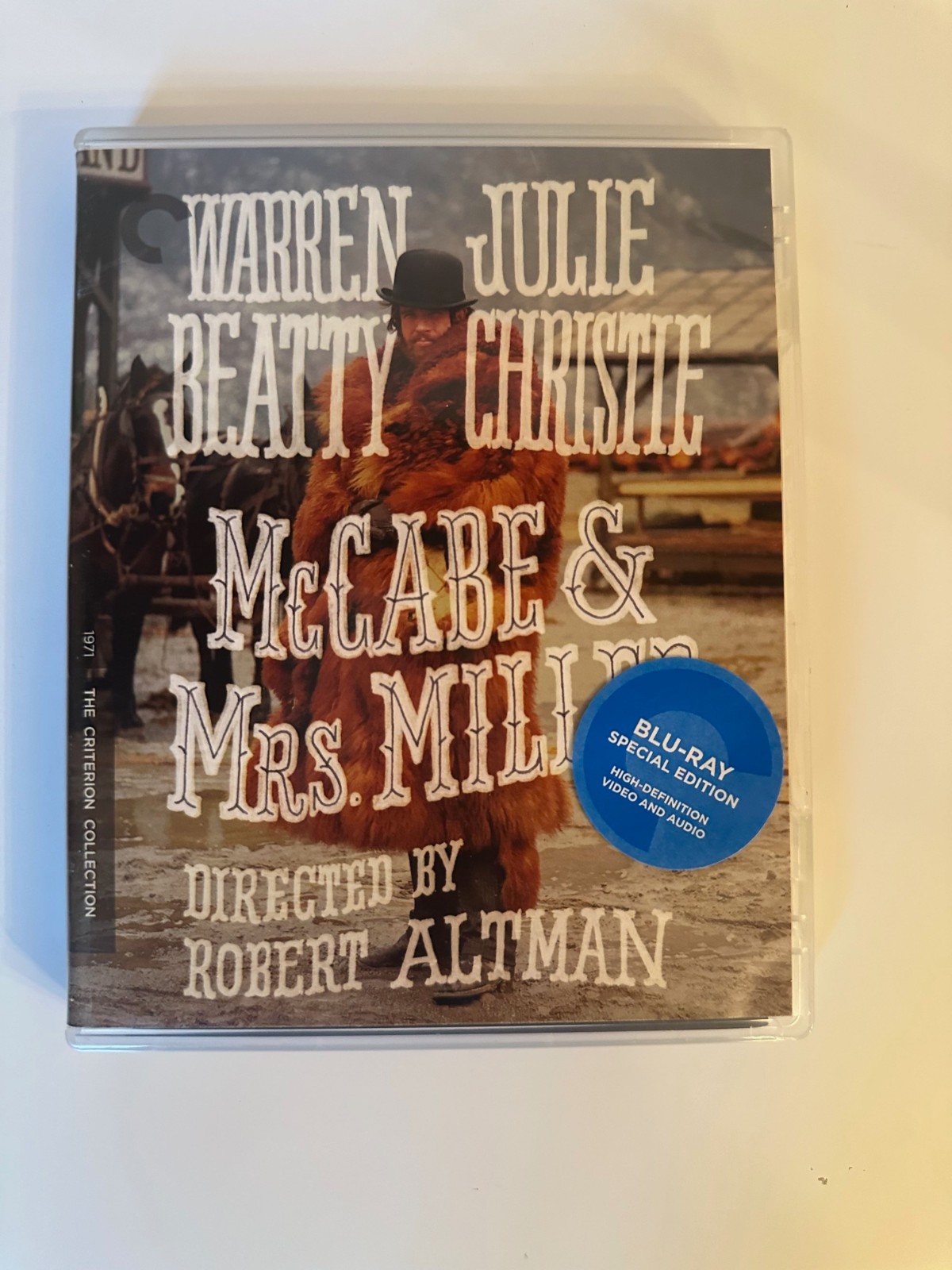 MCCABE & MRS. MILLER (Criterion #827 Blu) Robert Altman Beatty Christie LIKE NEW