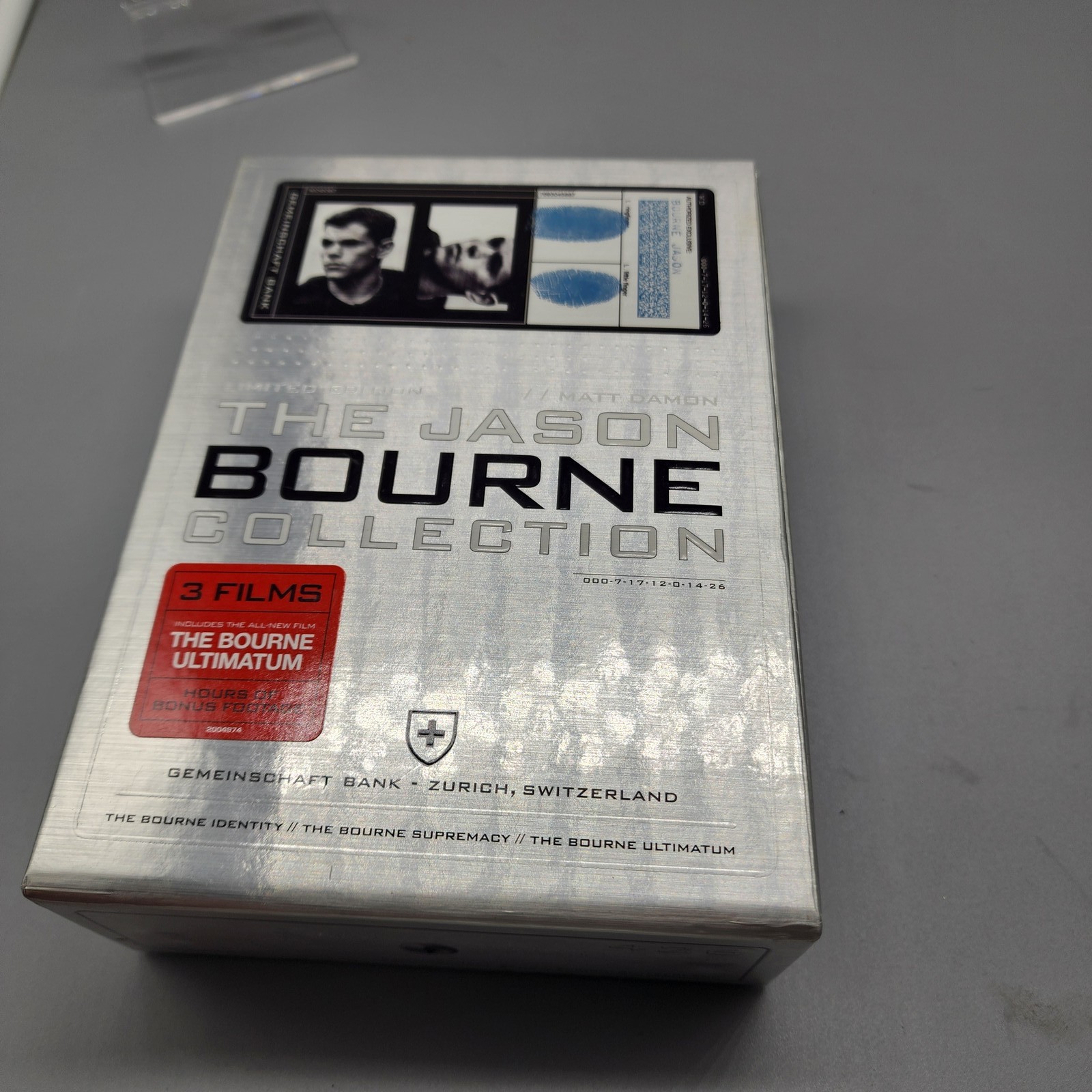 The Jason Bourne Collection DVD Box Set 3 Films Matt Damon Action Thriller PG-13