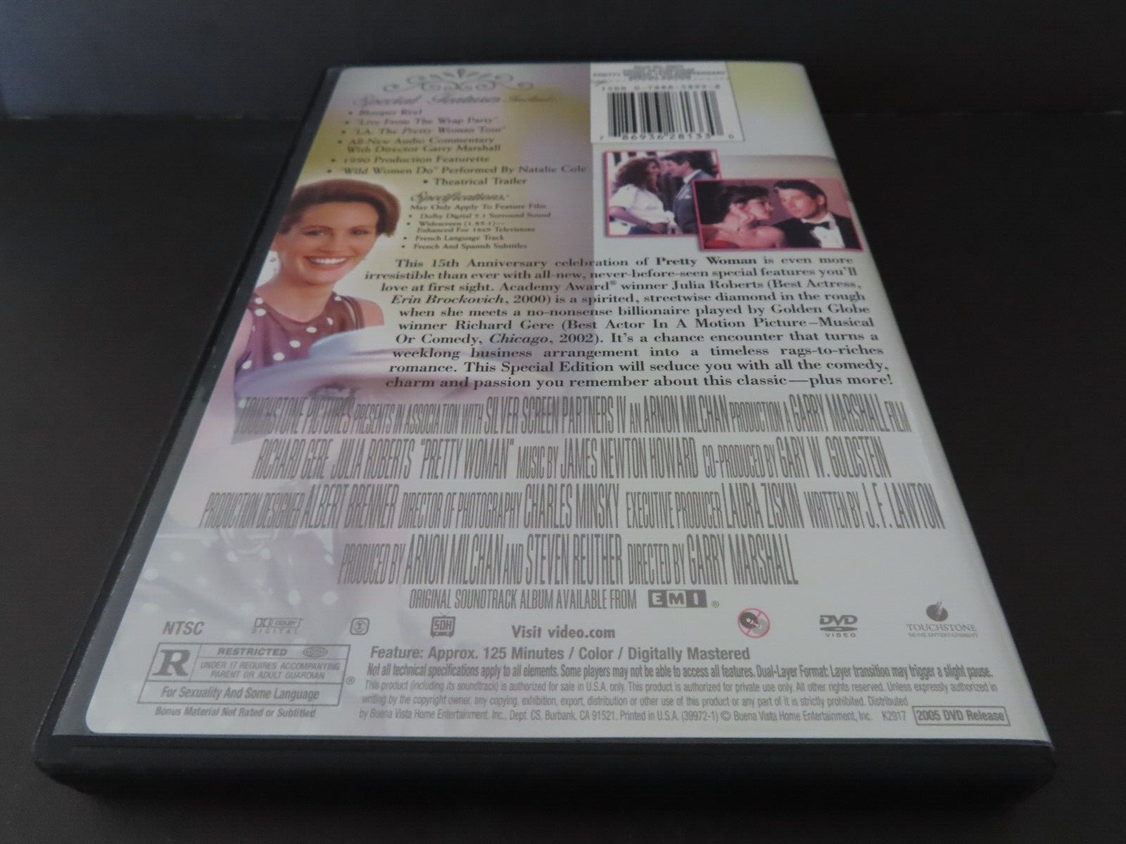 PRETTY WOMAN 15th Anniv Spec Edition-Richard Gere hires hooker Julia Roberts-DVD