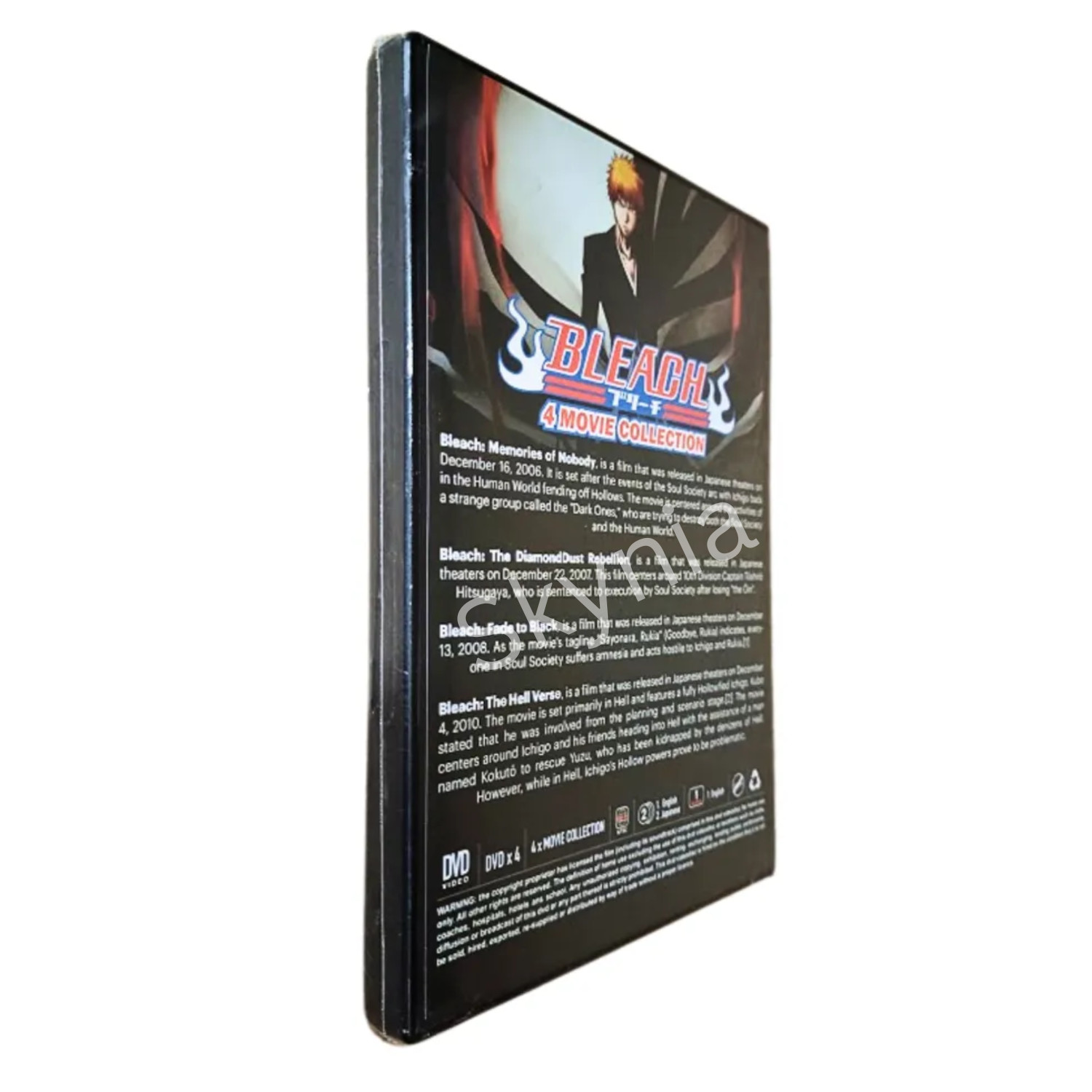 BLEACH: 4 Movies DVD Japan Anime Complete Collection Set All Region English Dub]