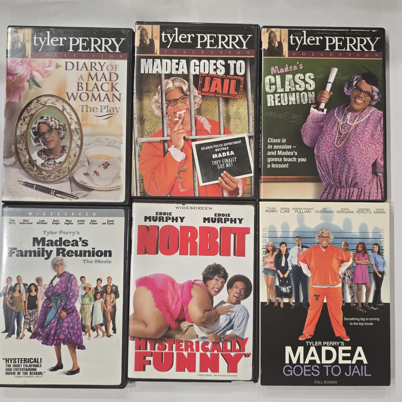 Tyler Perry Madea Collection Plus Eddie Murphy DVD Lot 14 Movies MintCondition