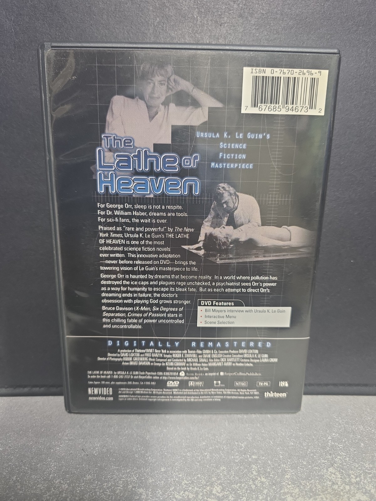 The Lathe of Heaven DVD 1980 Sci-Fi TV Movie Ursula K Le Guin Remastered RARE