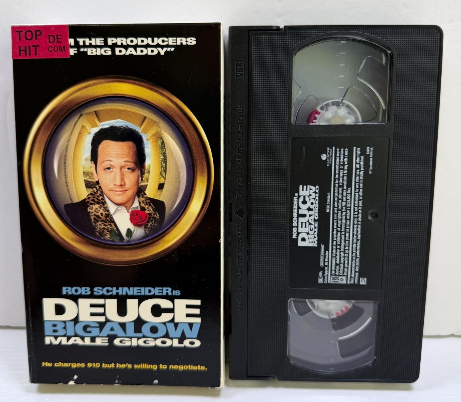 Deuce Bigalow Male Gigolo VHS Vintage Hollywood Video Rental Comedy Movie 1999