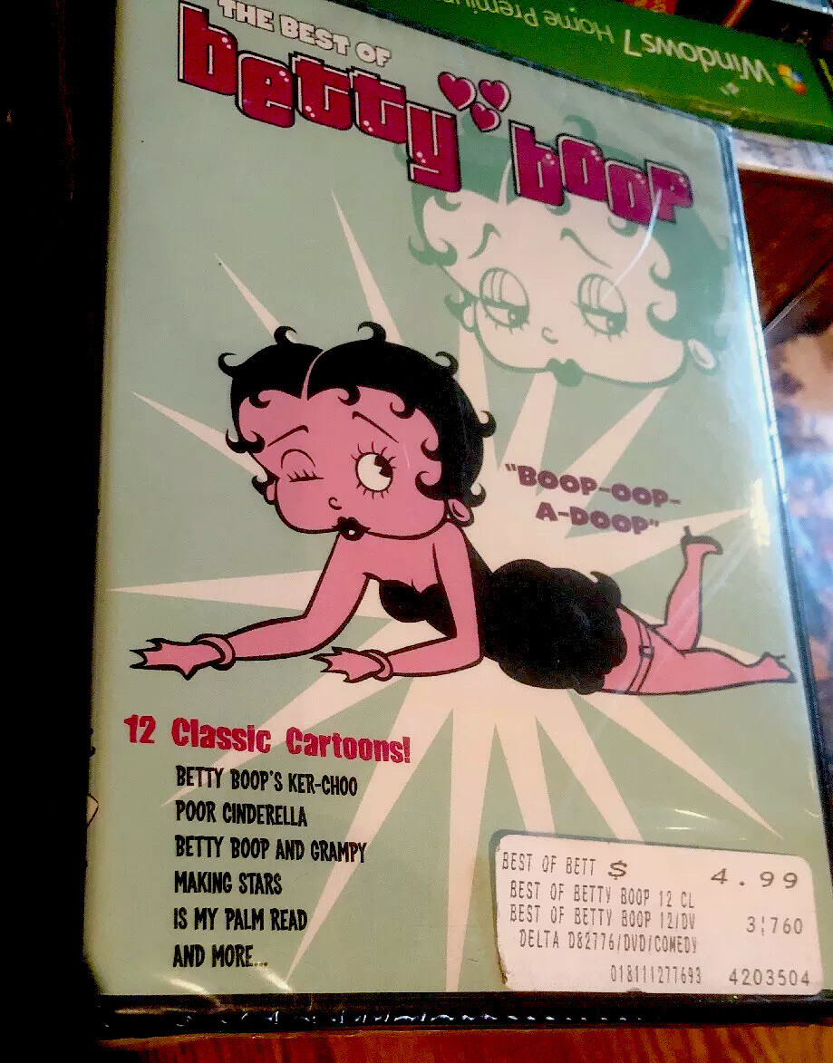 THE BEST OF BETTY BOOP DVD, 12 CLASSIC CARTOON BOOP-OOP-A-DOOP, B/W 82 MIN.