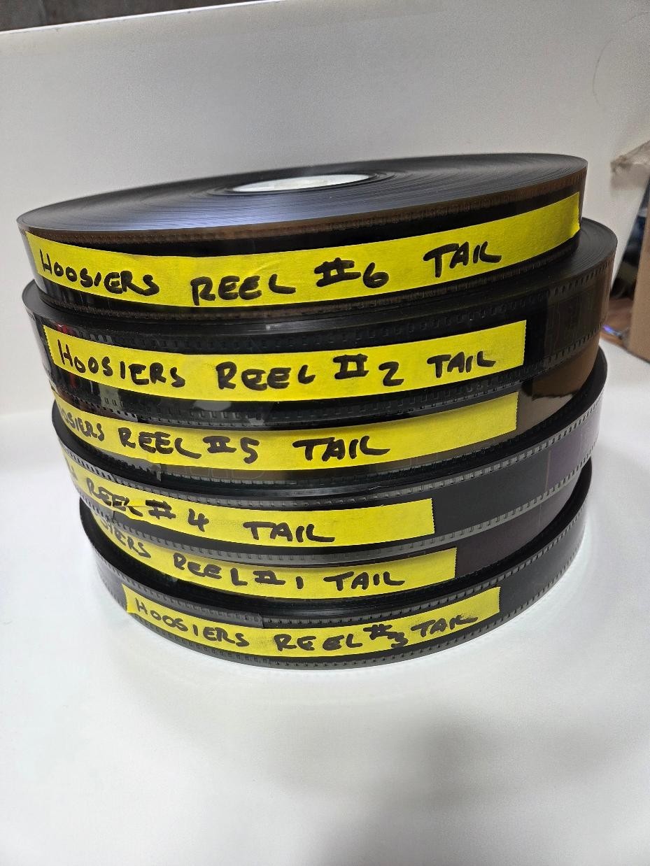 35 MM complete movie “Hoosiers” staring Gene Hackman