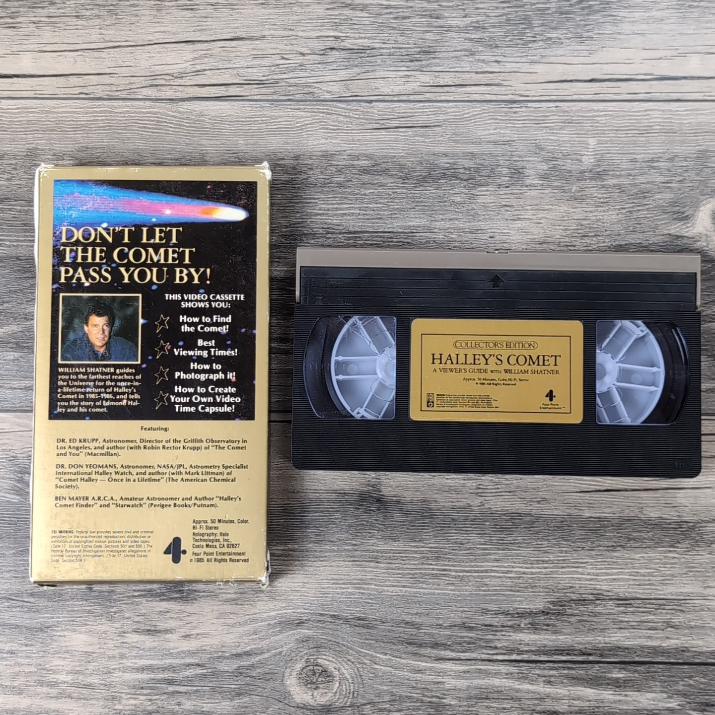 NEW VHS Halleys Comet A Viewers Guide William Shatner Collectors Edition 1985
