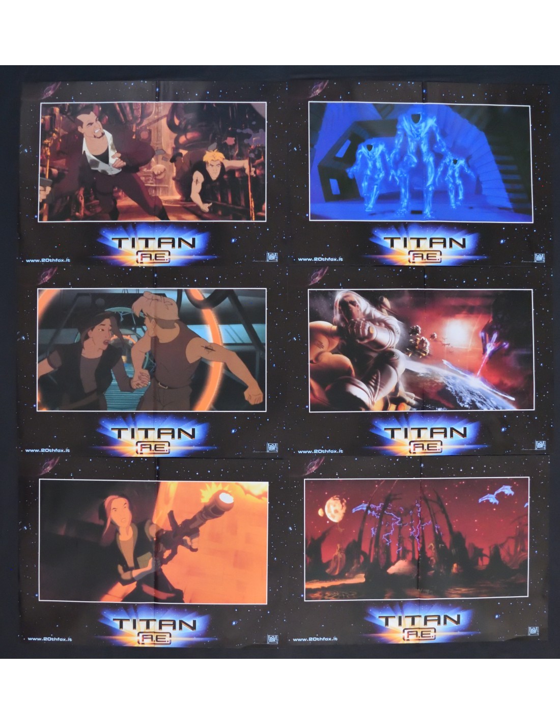 fotobuste TITAN A E Don Bluth Gary Goldman Art Vitello Matt Damon Bill Pullm F42