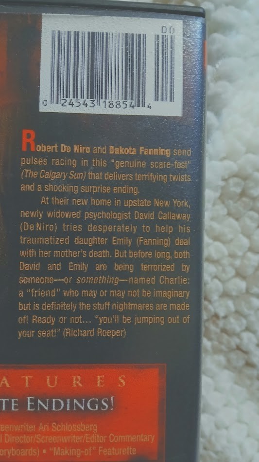 **DVD 2003 Hide And Seek Robert DeNiro Dakota Fanning Thriller Alternate Endings