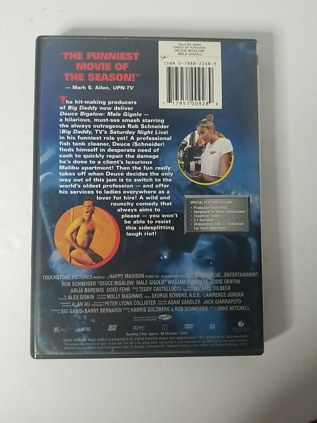 Deuce Bigalow: Male Gigolo (DVD, 1999)
