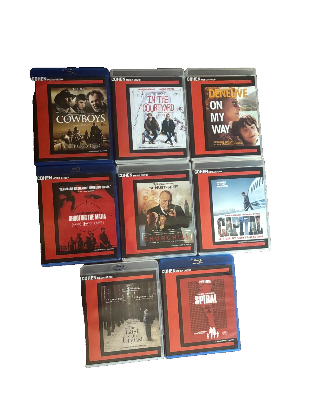 Cohen Media 8 Blu-ray Bundle – Churchill,On My Way,Shooting The Mafia & 4 More!