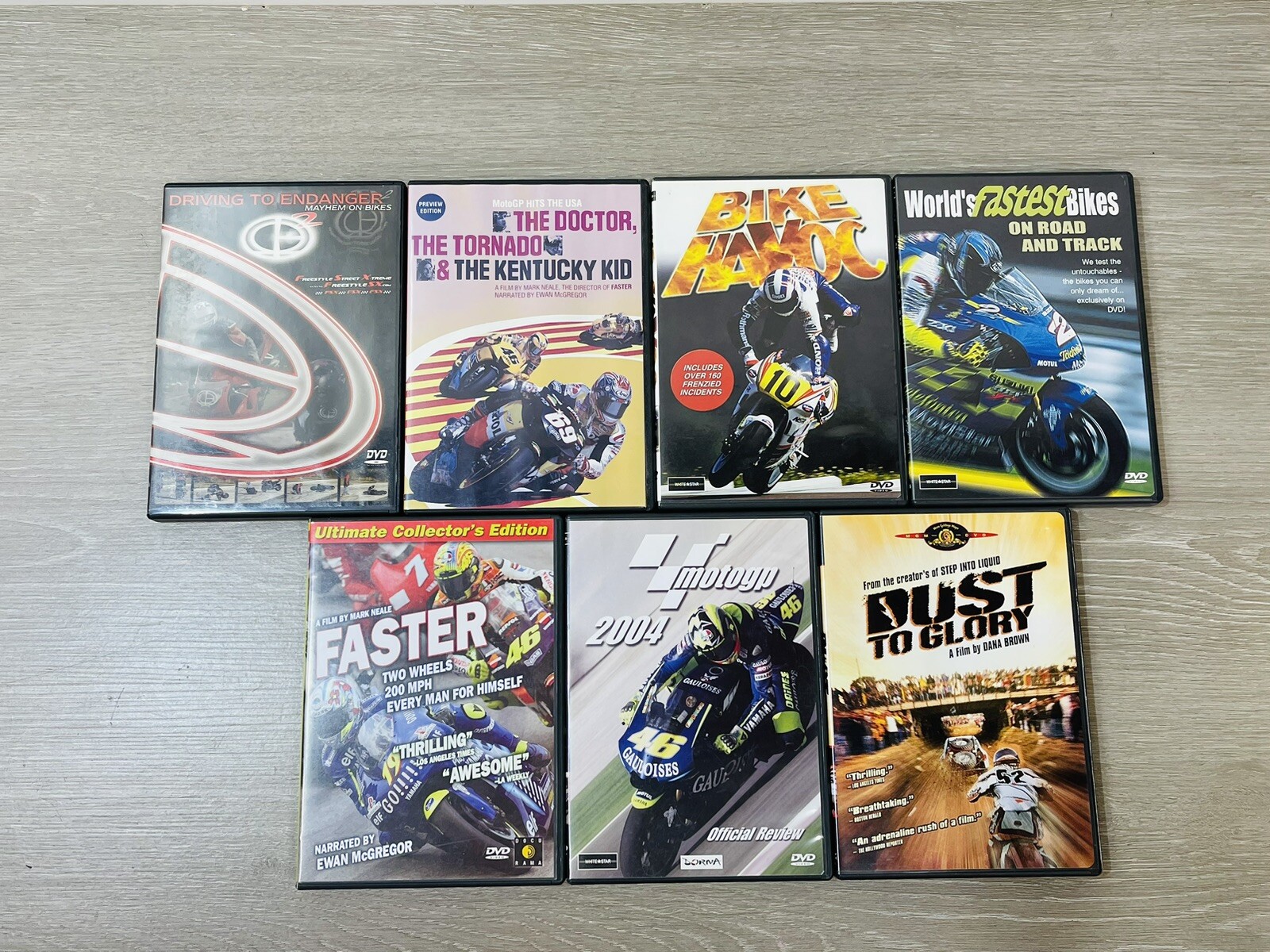 Seven Motorcycle Dvd Movies Racing Havoc Endanger Fastest Moto Go Mayhem