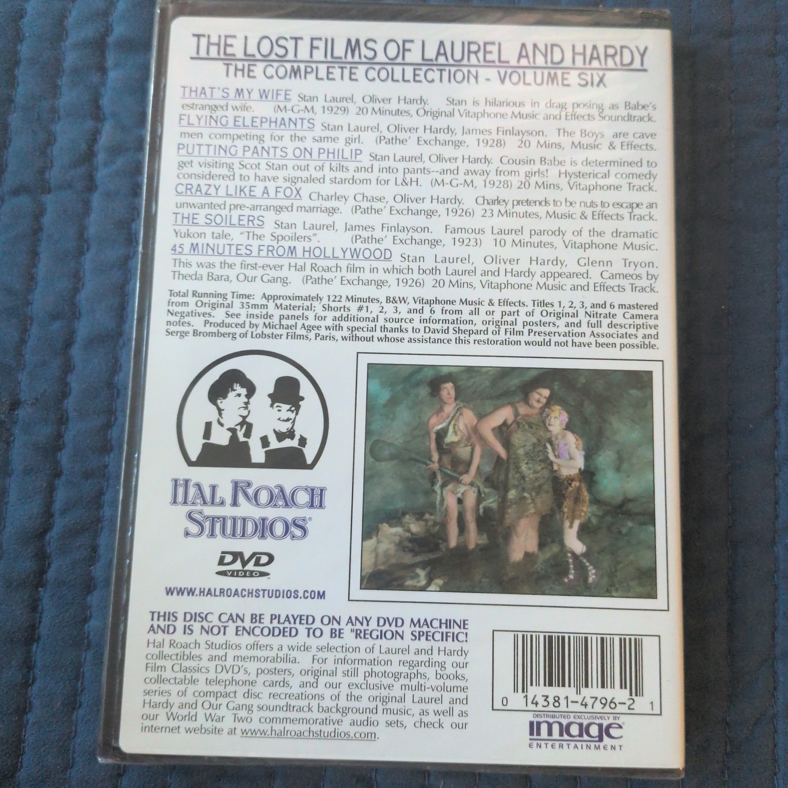 Lost Films of LAUREL and HARDY Vol. 6 DVD Remastered 35mm Hal Roach Studios NEW