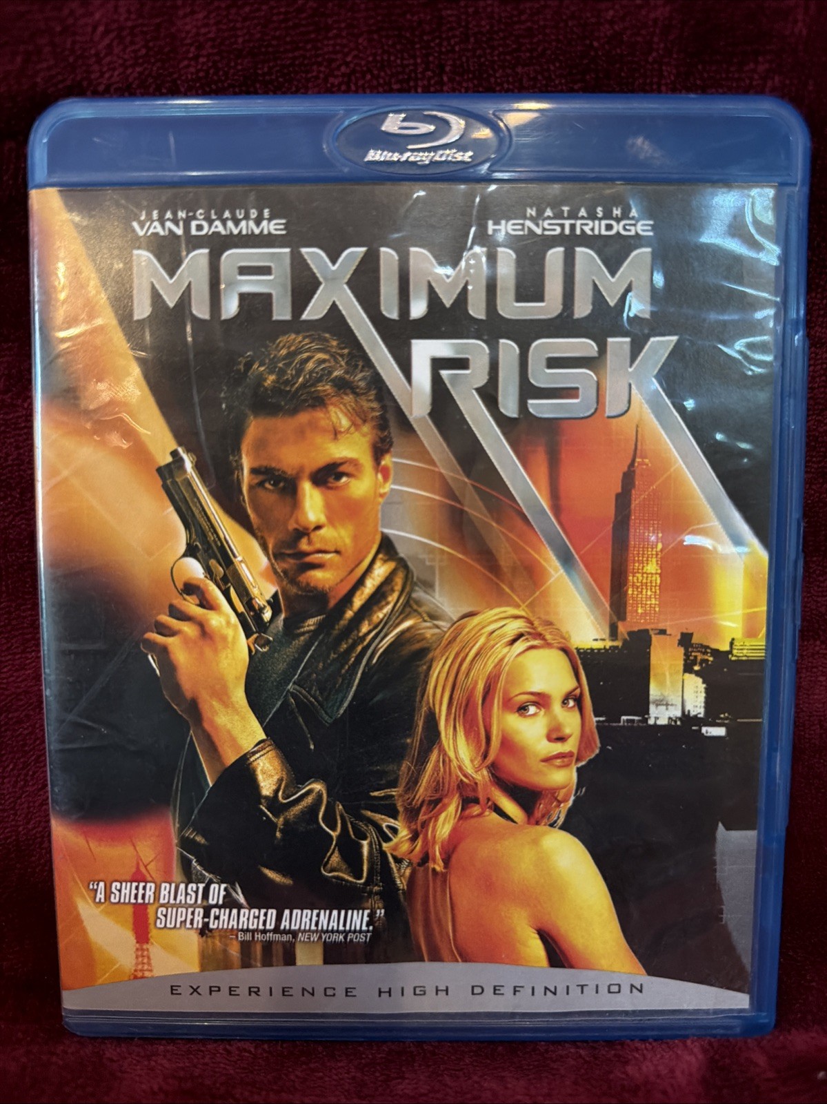 Maximum Risk (Blu-Ray, 2008) Jean-Claude Van Damme Natasha Henstridge OOP CLEAN