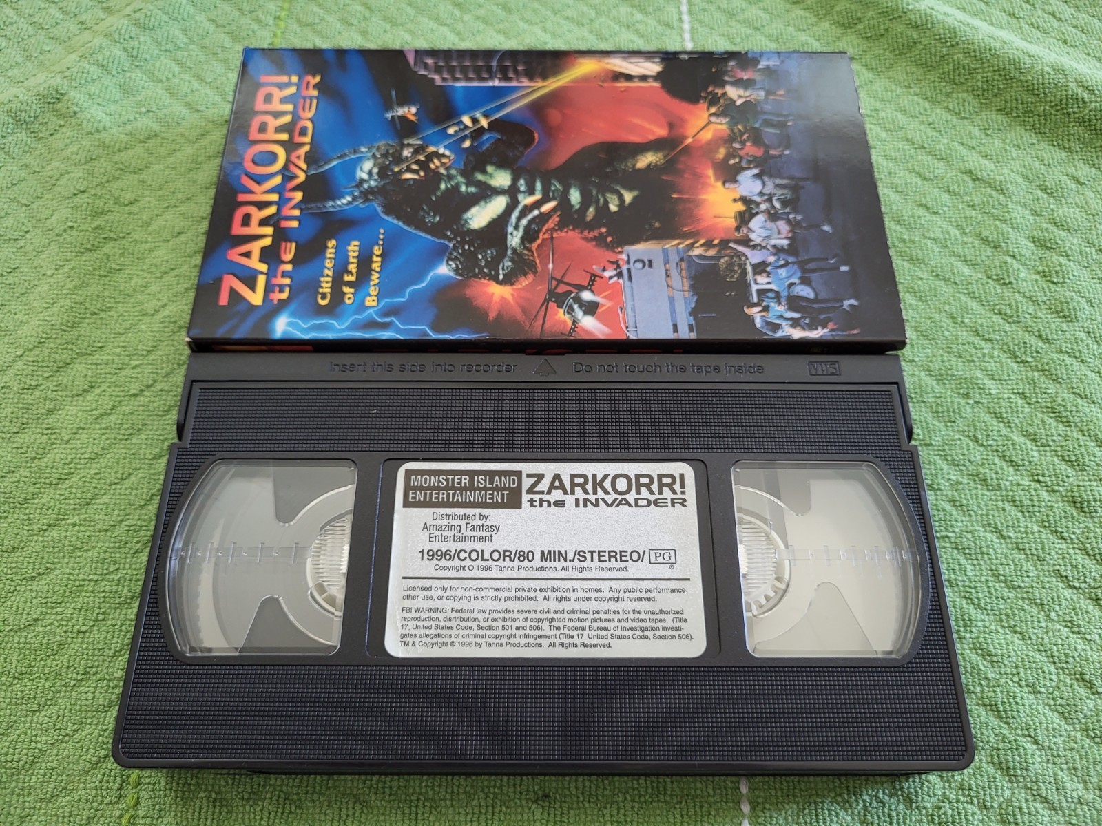 Zarkorr the Invader (VHS, 1996, Monster Island Entertainment)