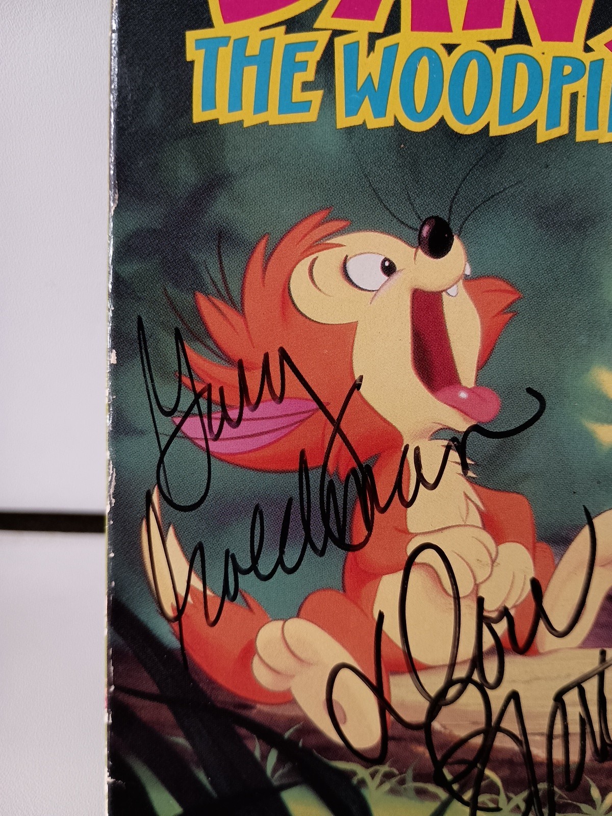 Banjo the Woodpile Cat (VHS) Autographed Front Cover – Don Bluth – Gary Goldman