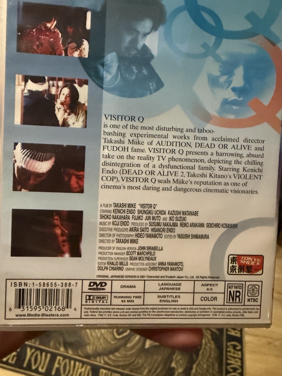 Visitor Q DVD Takashi Miike Tokyo Shock OOP Horror HTF