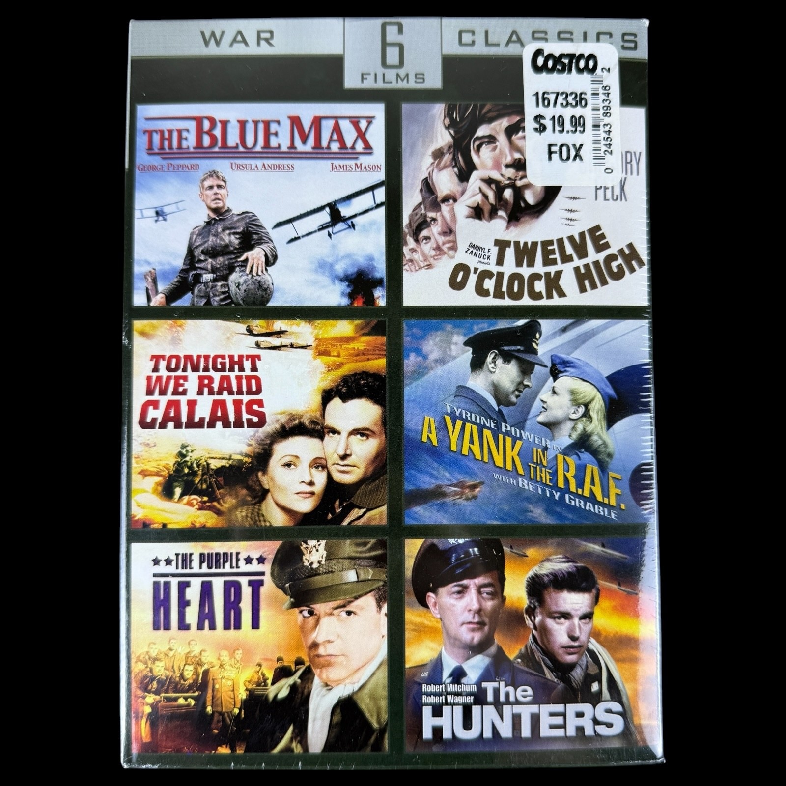 War Classics 6 Films DVD Box Set Brand New Sealed The Blue Max and More