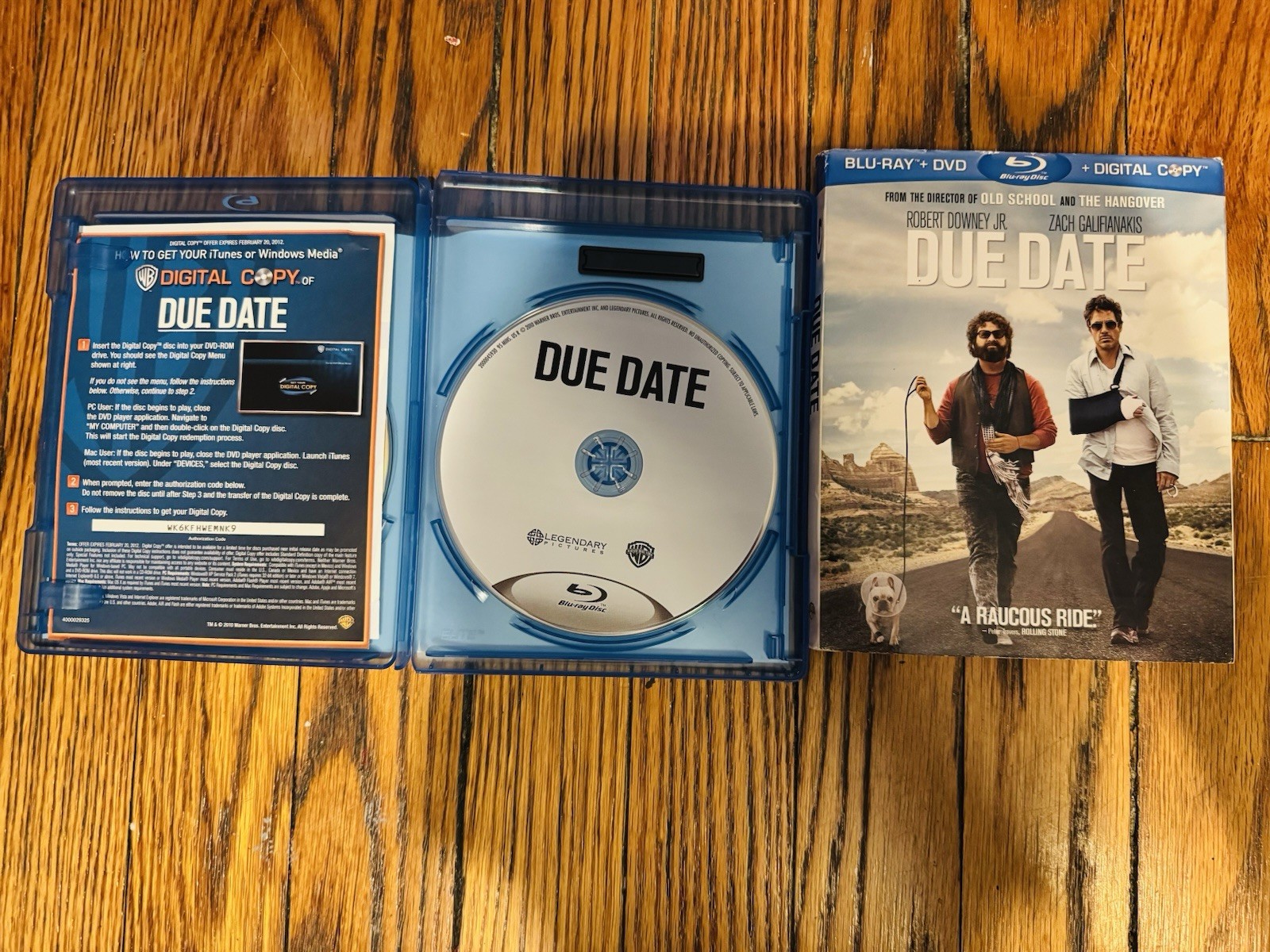 Due Date (Blu-ray, DVD 2010)2 Disc Edition