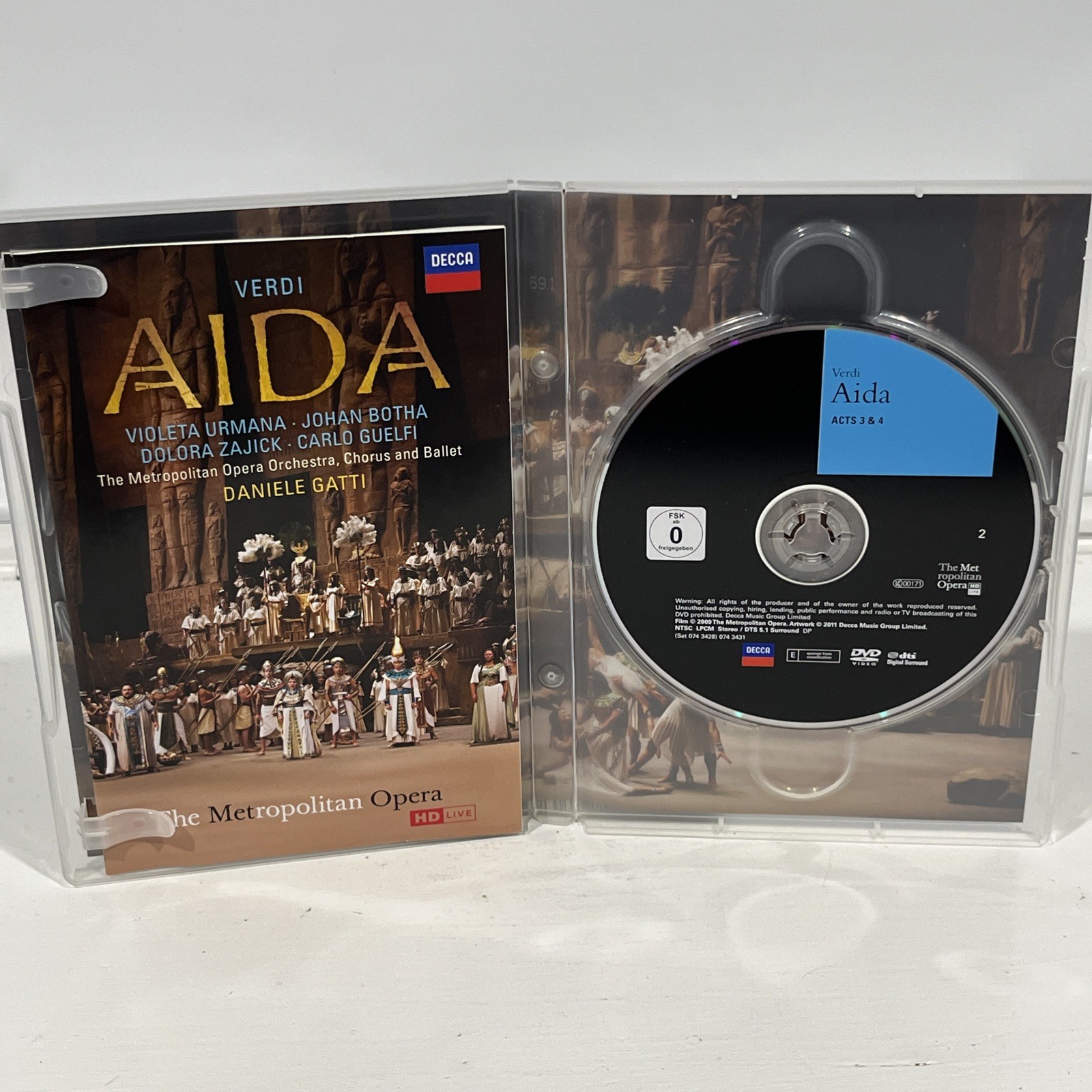 Aida DVD | Verdi Violeta Urmana Daniele Gatti The Metropolitan Opera