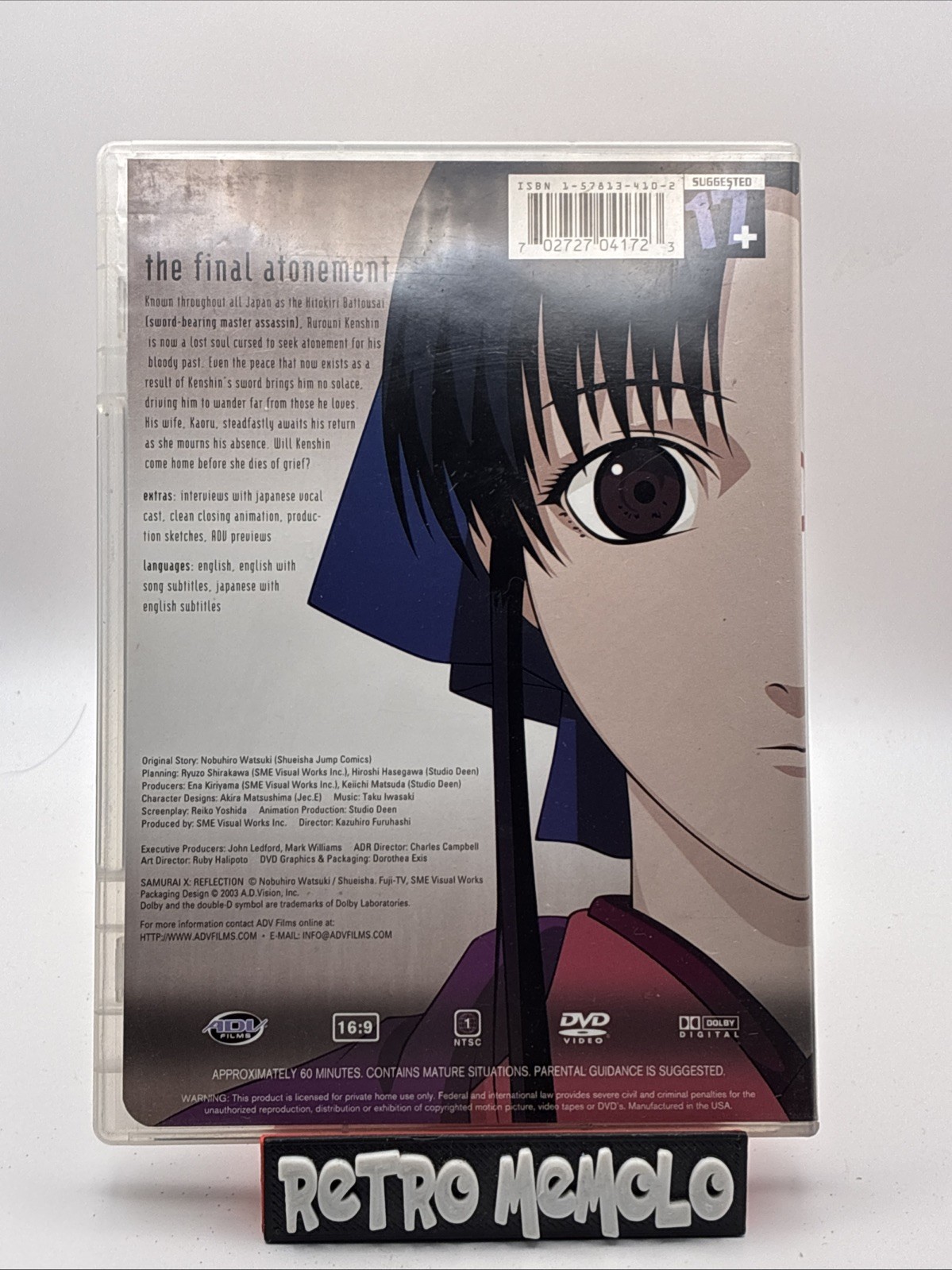Samurai X – OVA 4: Reflection (DVD, 2003)