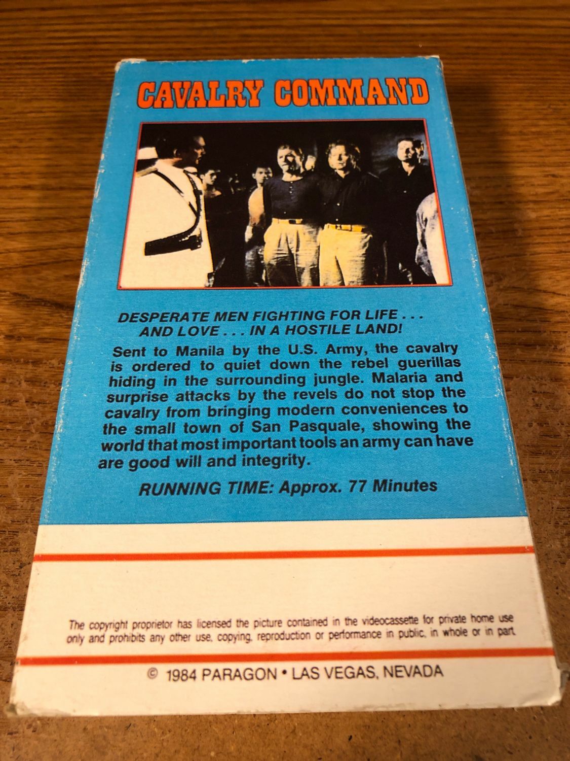 Calvary Command VHS VCR Video Tape Movie Used John Agar