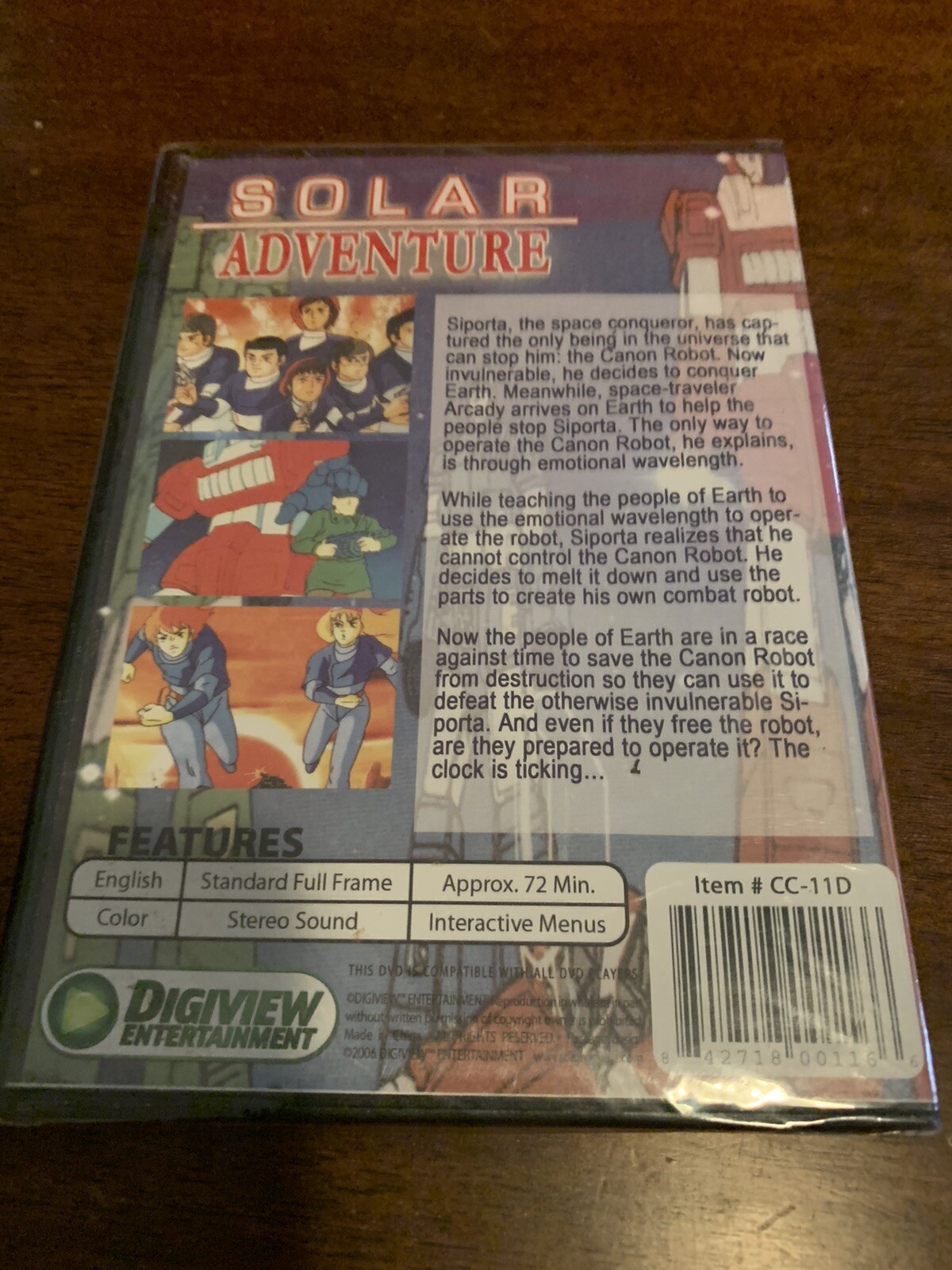 Anime Solar Adventure Digiview Intertainment 2006 DVD Factory Sealed