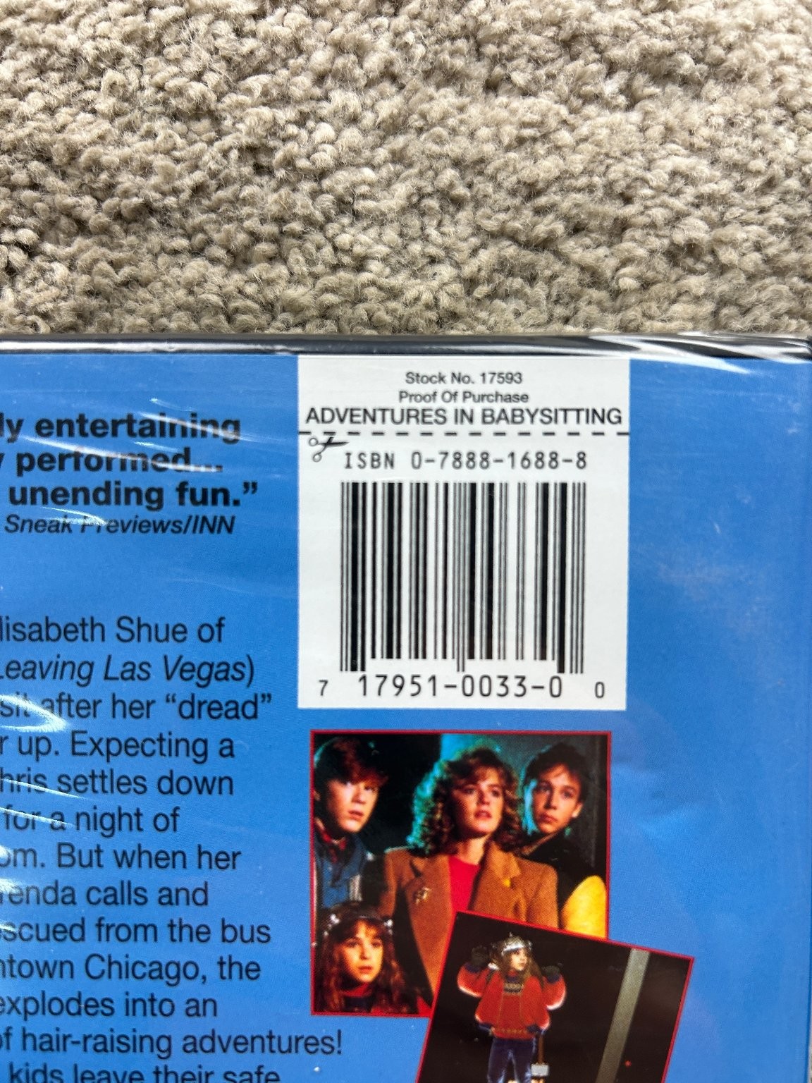 Adventures in Babysitting DVD 2000 Elisabeth Shue Chris Columbus Widescreen