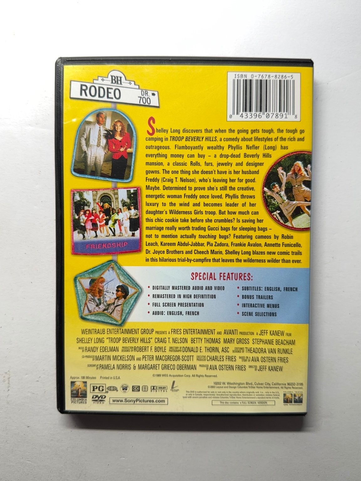 Troop Beverly Hills DVD 1989 Shelley Long, Craig T. Nelson, Jeff Kanew