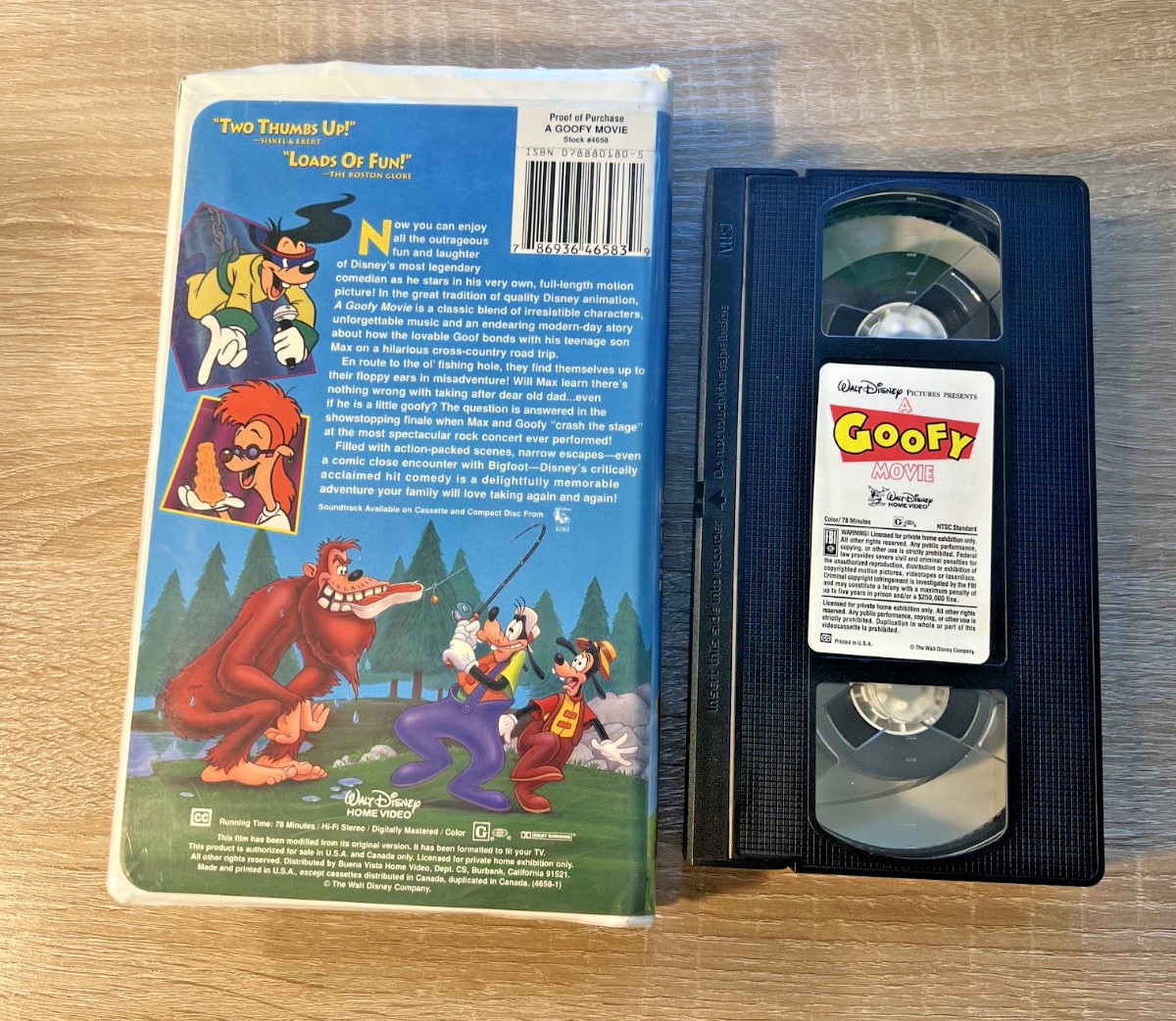 Disney A Goofy Movie VHS Tape Animation Family Full Screen 1995 Walt Disney 90’s