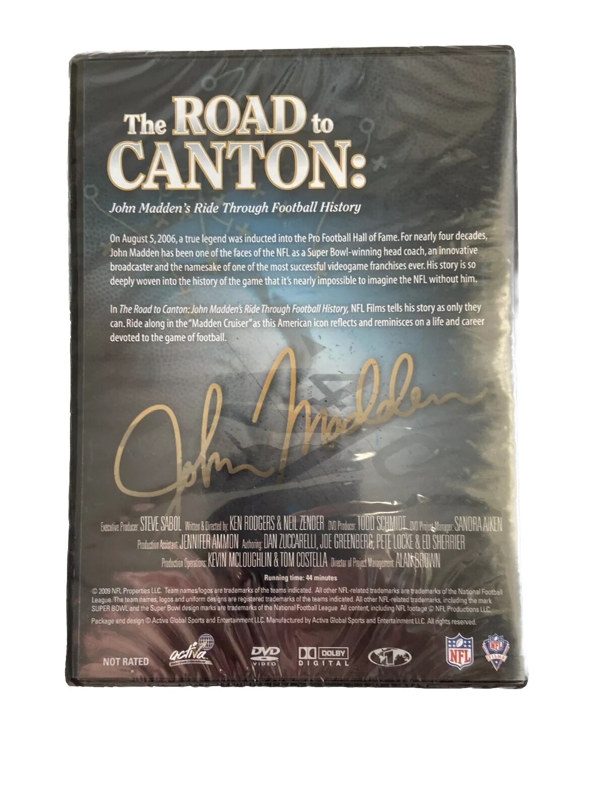 The Road to Canton John Madden’s Ride Through Football History DVD