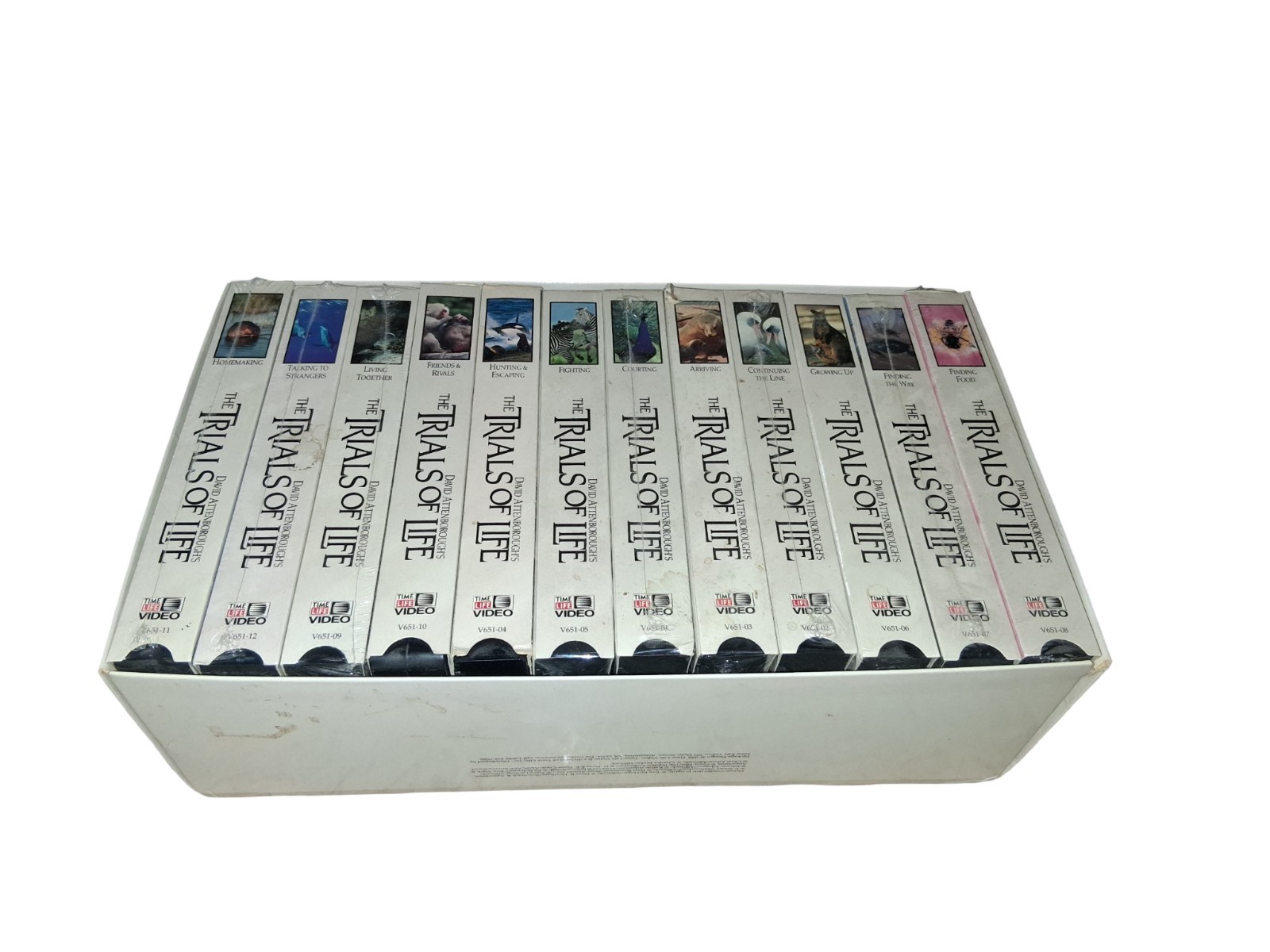 Time Life David Attenborough’s The Trials of Life 12 VHS Box Set Complete 1991