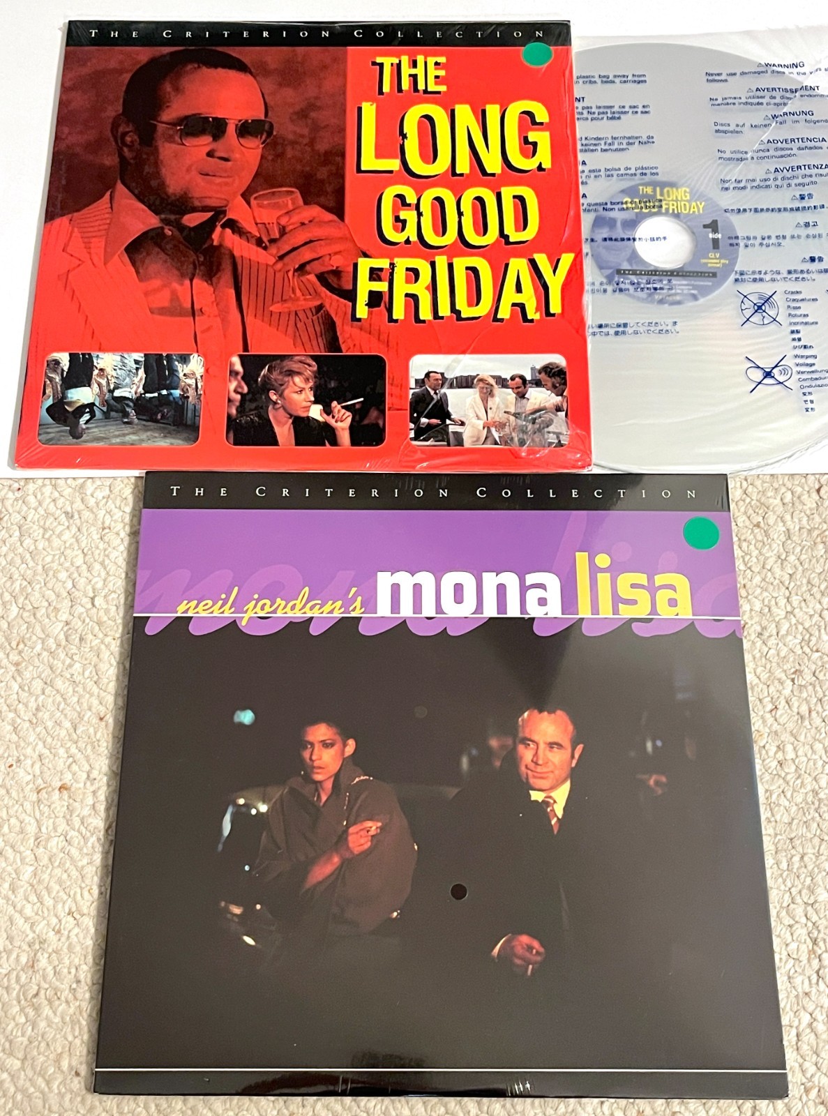 BOB HOSKINS Criterion Laserdisc Lot: THE LONG GOOD FRIDAY (LN) + MONA LISA (New)