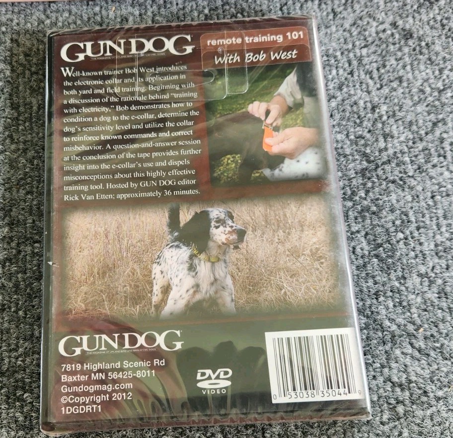 Gun Dog Remote Training 101 DVD – By Bob West