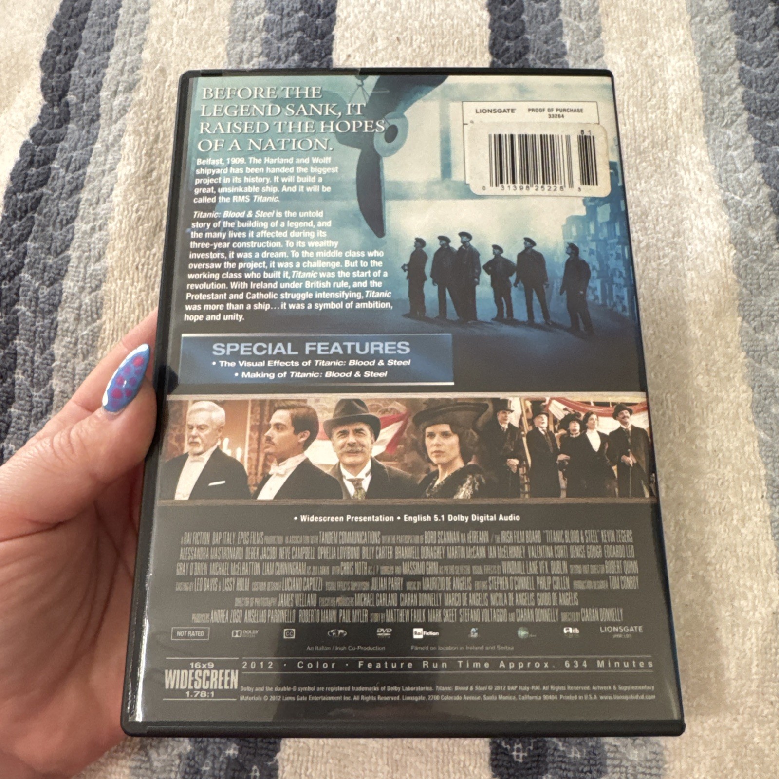 Titanic Blood & Steel DVD Used TV Miniseries Historical Drama