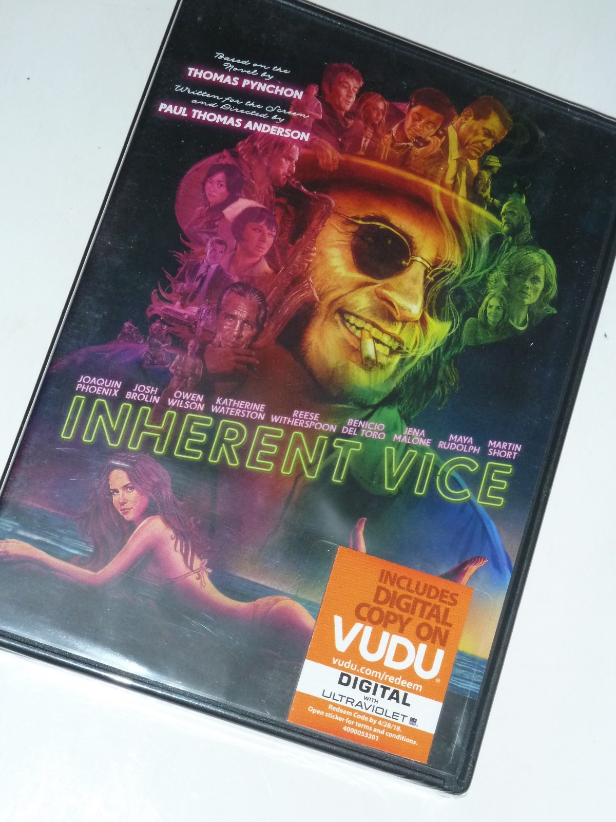 Inherent Vice DVD 2014 crime movie Thomas Pynchon Paul Thomas Anderson NEW!