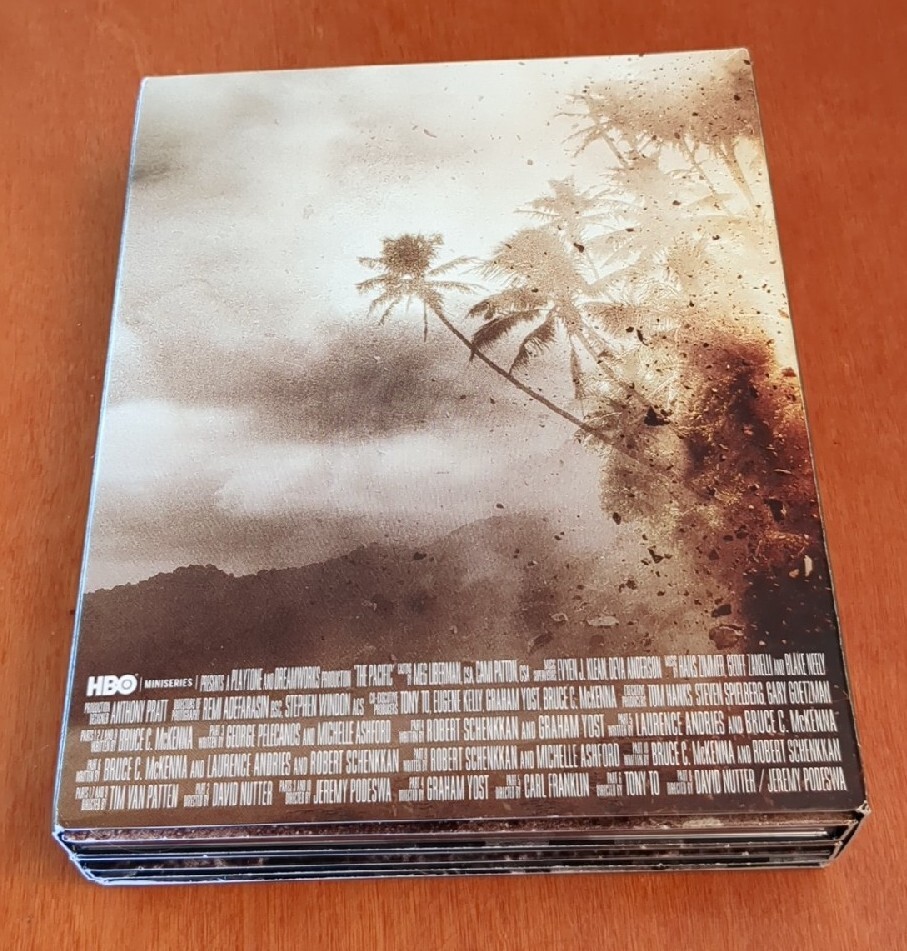 the pacific blu ray tin Tom Hanks Steven Spielberg Gary Goetzman HBO