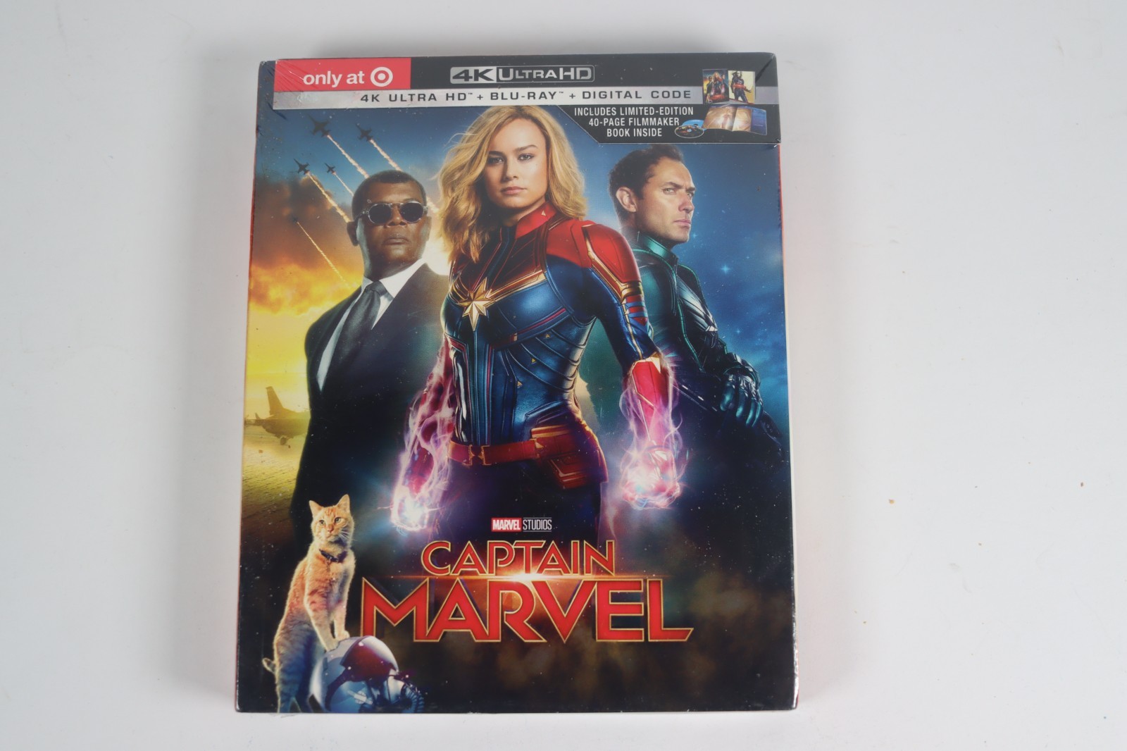 Captain Marvel 4K UHD/Blu-ray Limited Edition (TARGET EXCLUSIVE) Brie Larson NIB