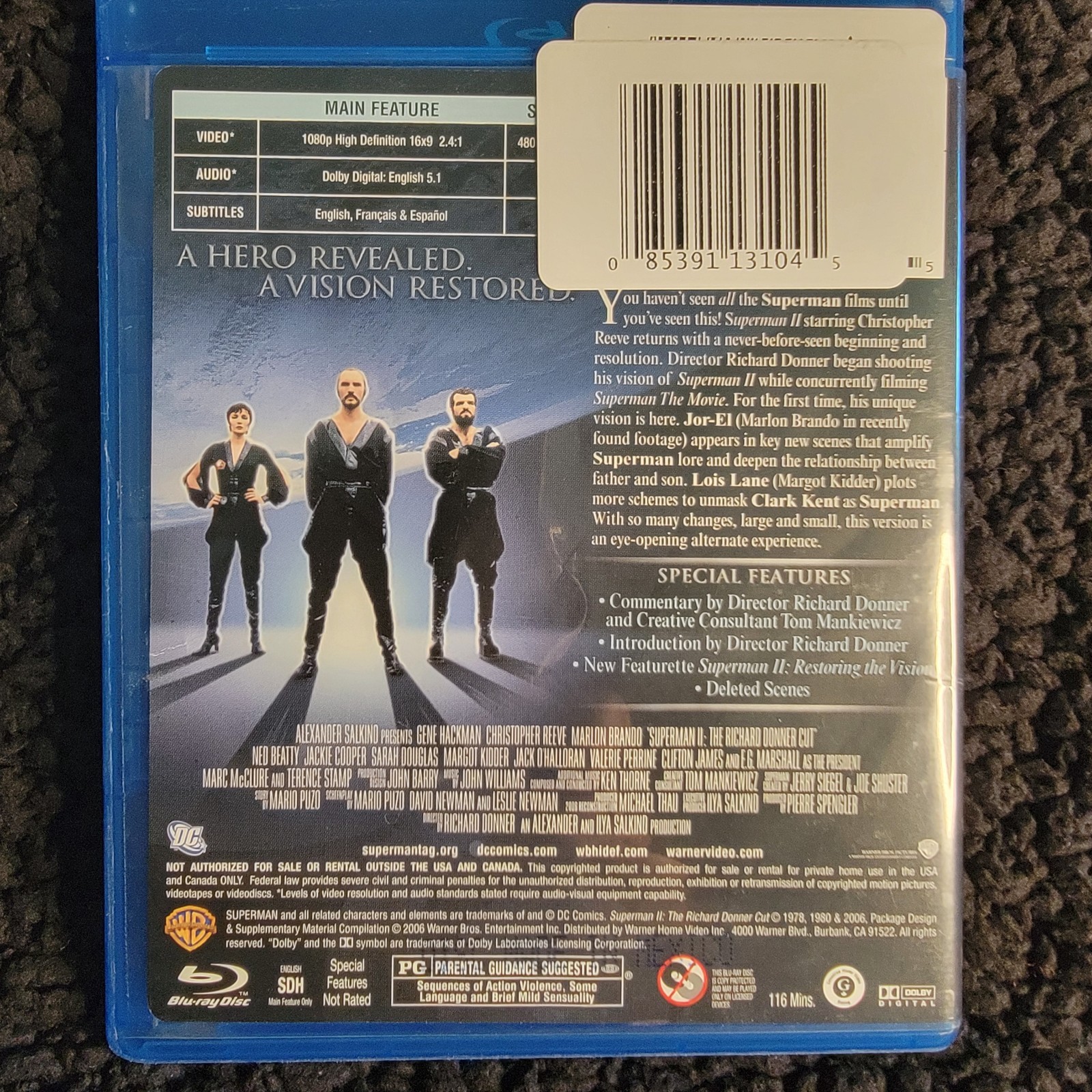 Superman II (The Richard Donner Cut) (Blu-ray, 1980)