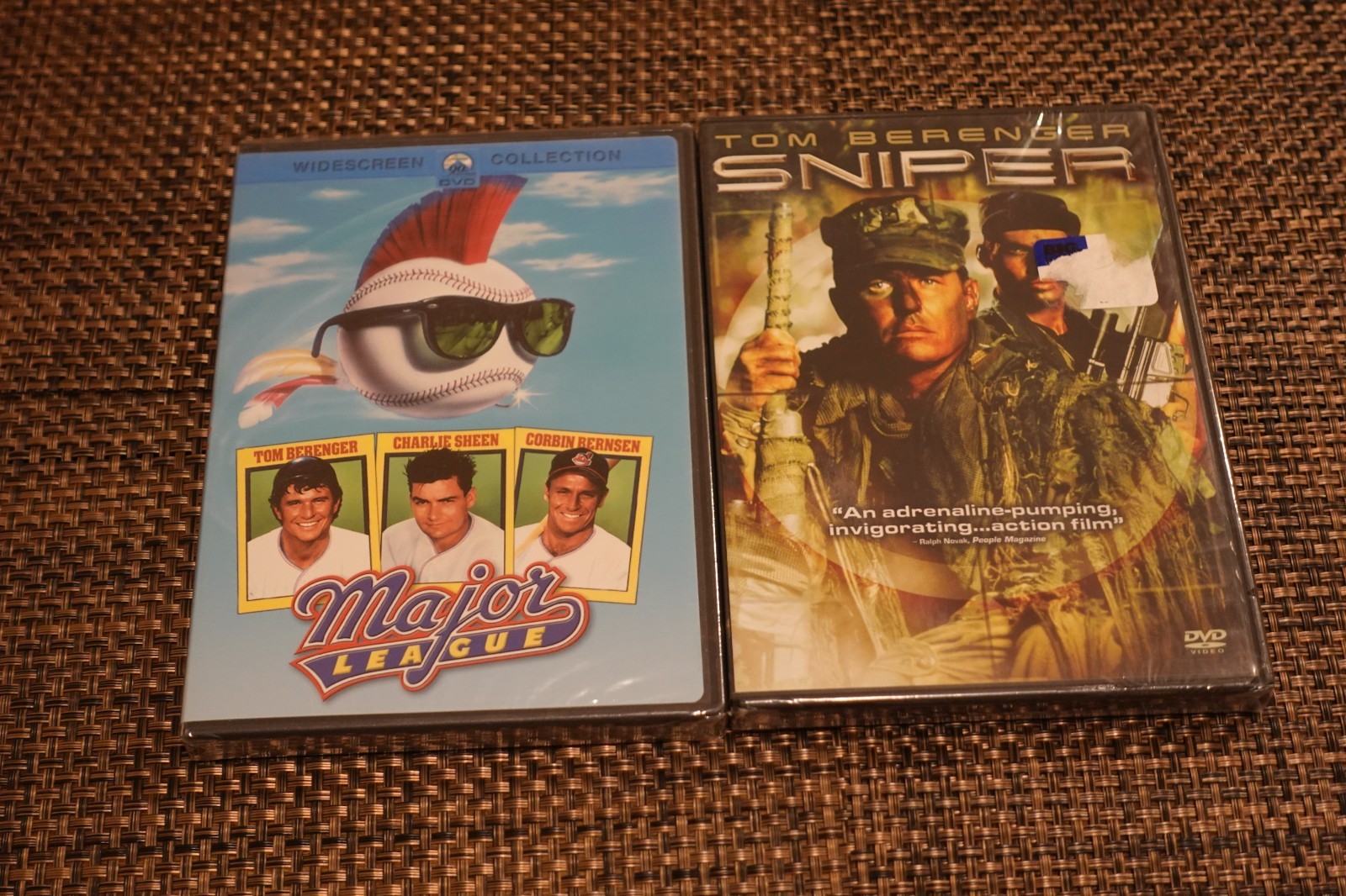 Lot of 2 Brand New Tom Berenger DVD’s : Major League + Sniper