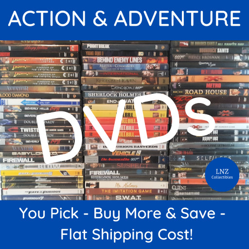 Action & Adventure DVDs Thriller Drama Chase Fighting Movies *You Pick* *Read*