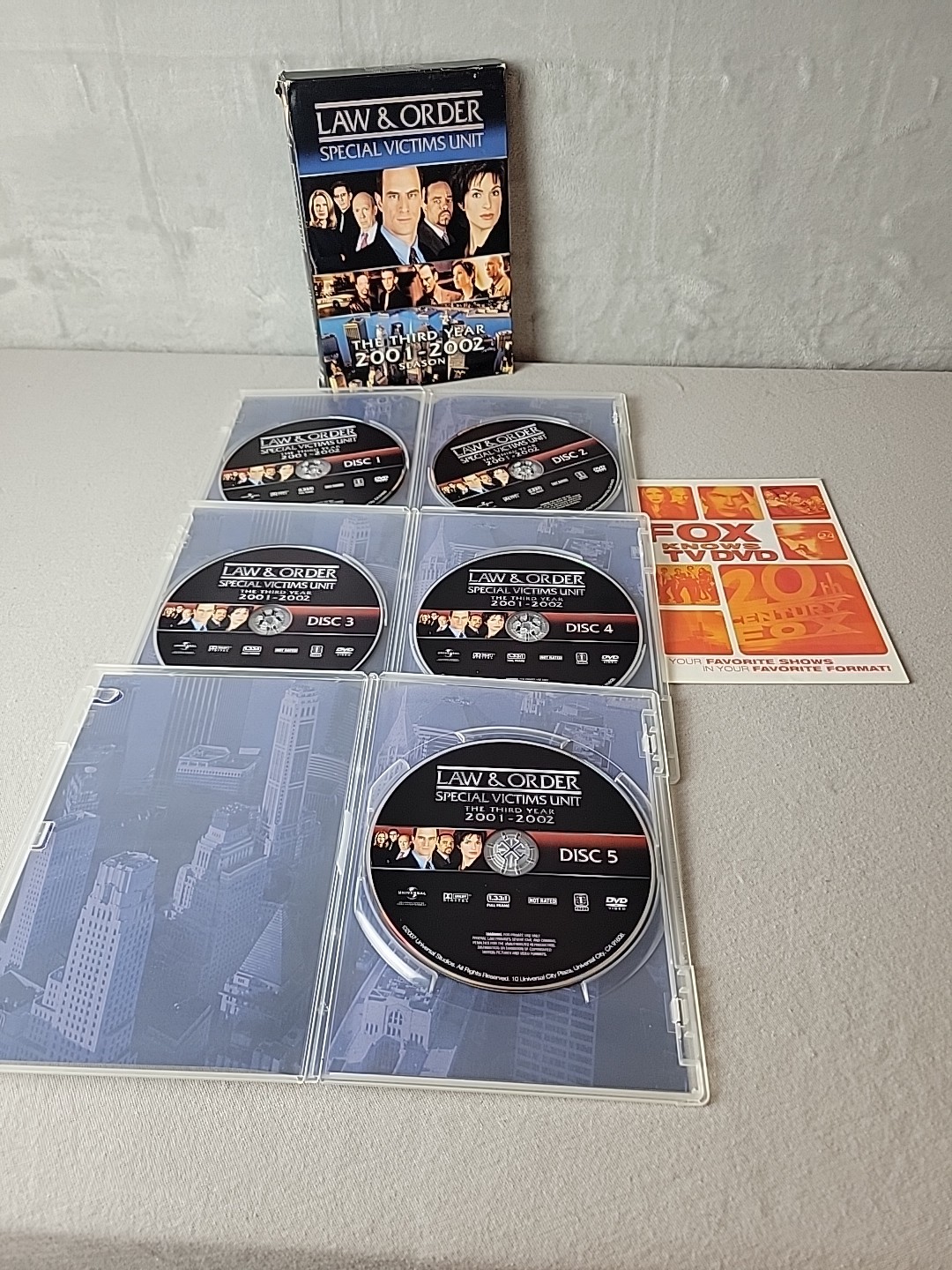 Law & Order Seasons 1 2 3 4 DVD Box Set Lot Complete Early Years Universal