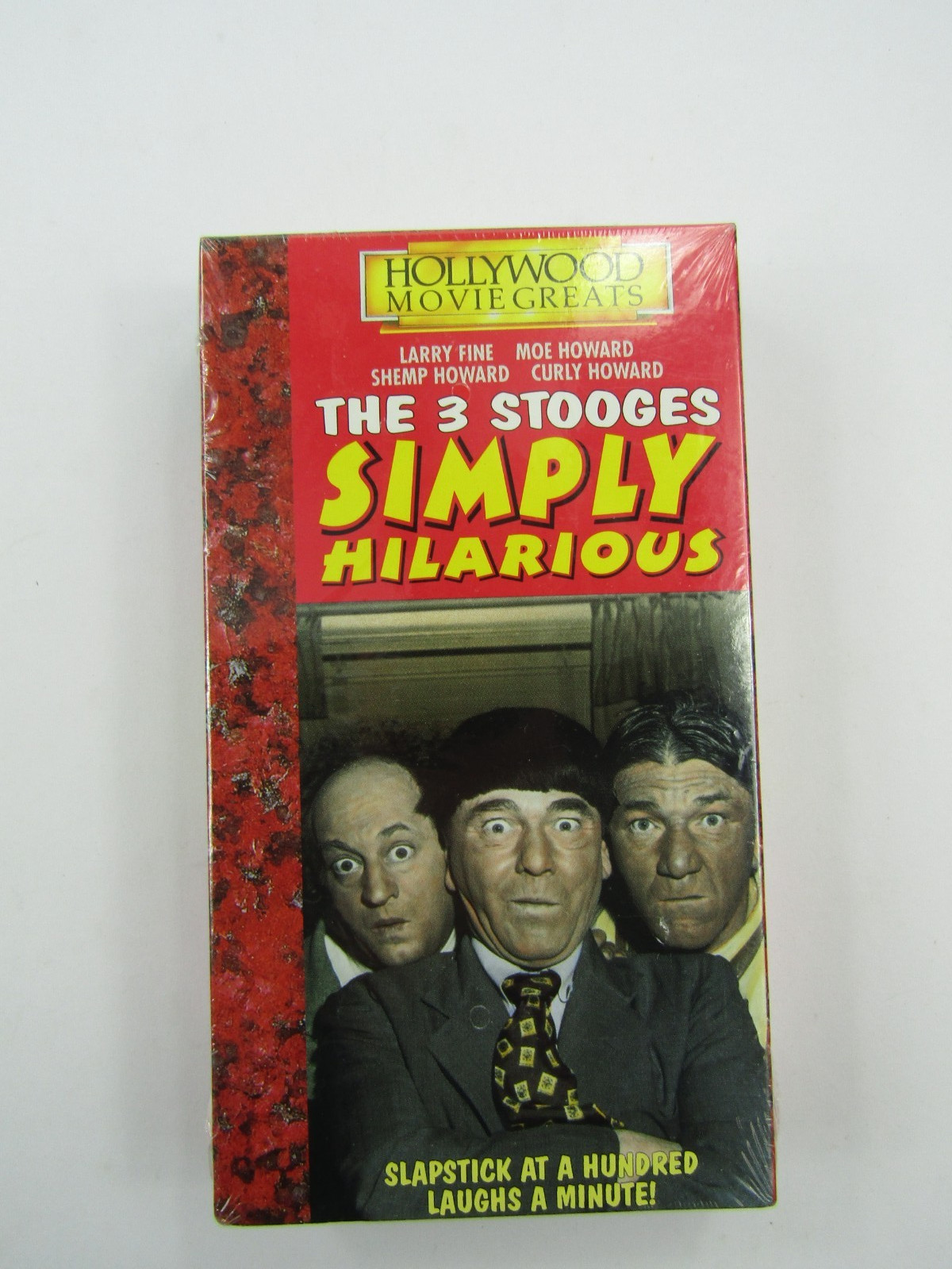 VTG The 3 Stooges Simply Hilarious VHS Hollywood Movie Greats Comedy New Sealed