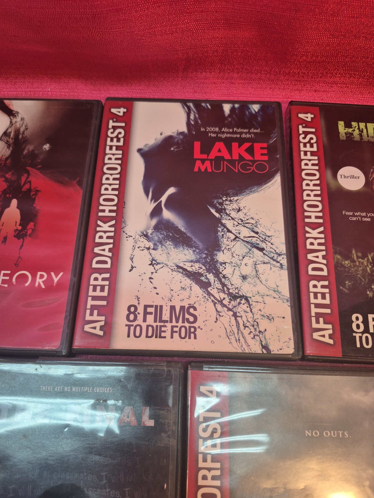 After Dark HorrorFest 4 DVD Lot 7 Movies Lake Mungo Dread Hidden Tested Mint